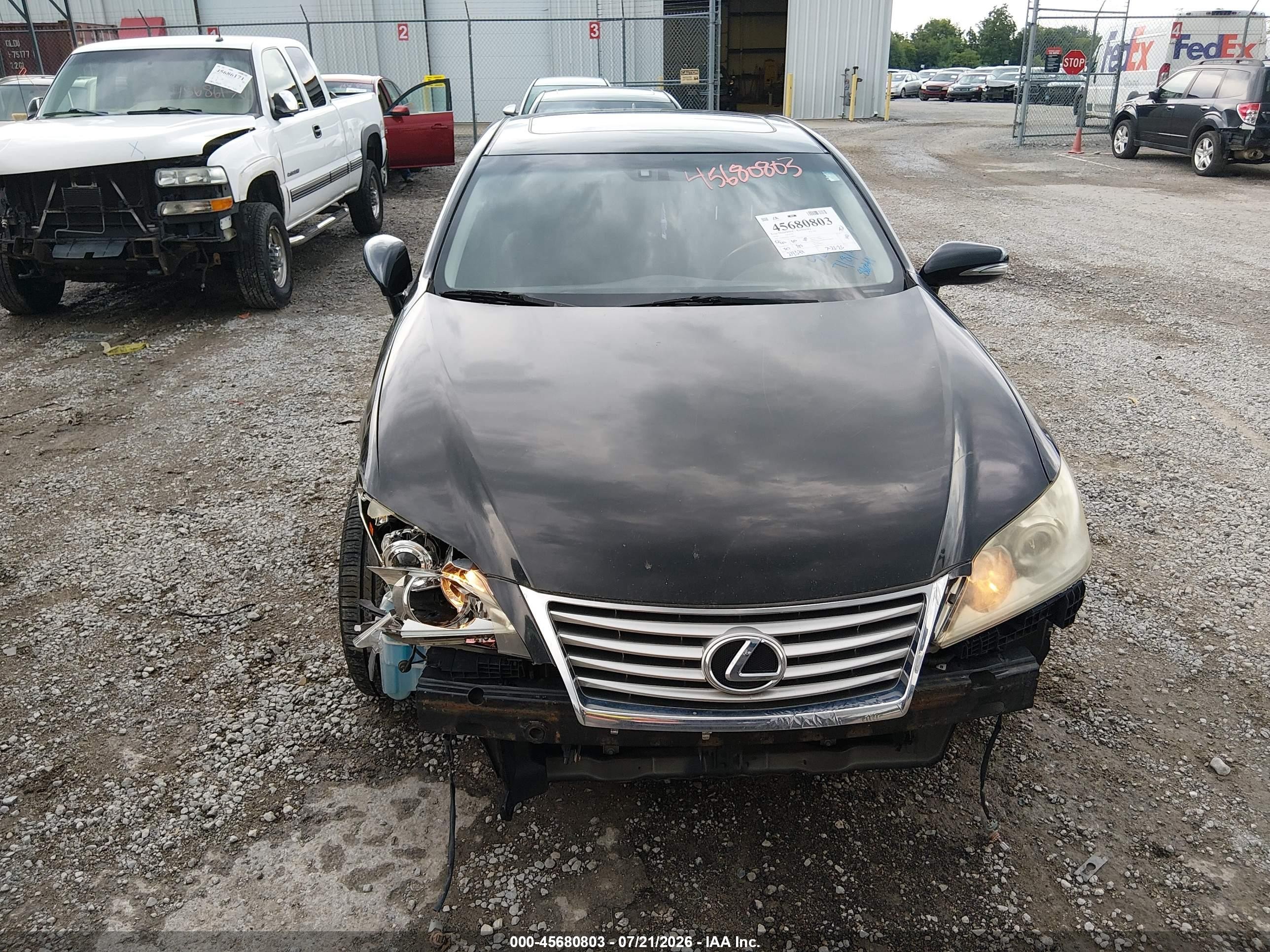 2010 Lexus Es 350   Black vin: JTHBK1EG8A2368641