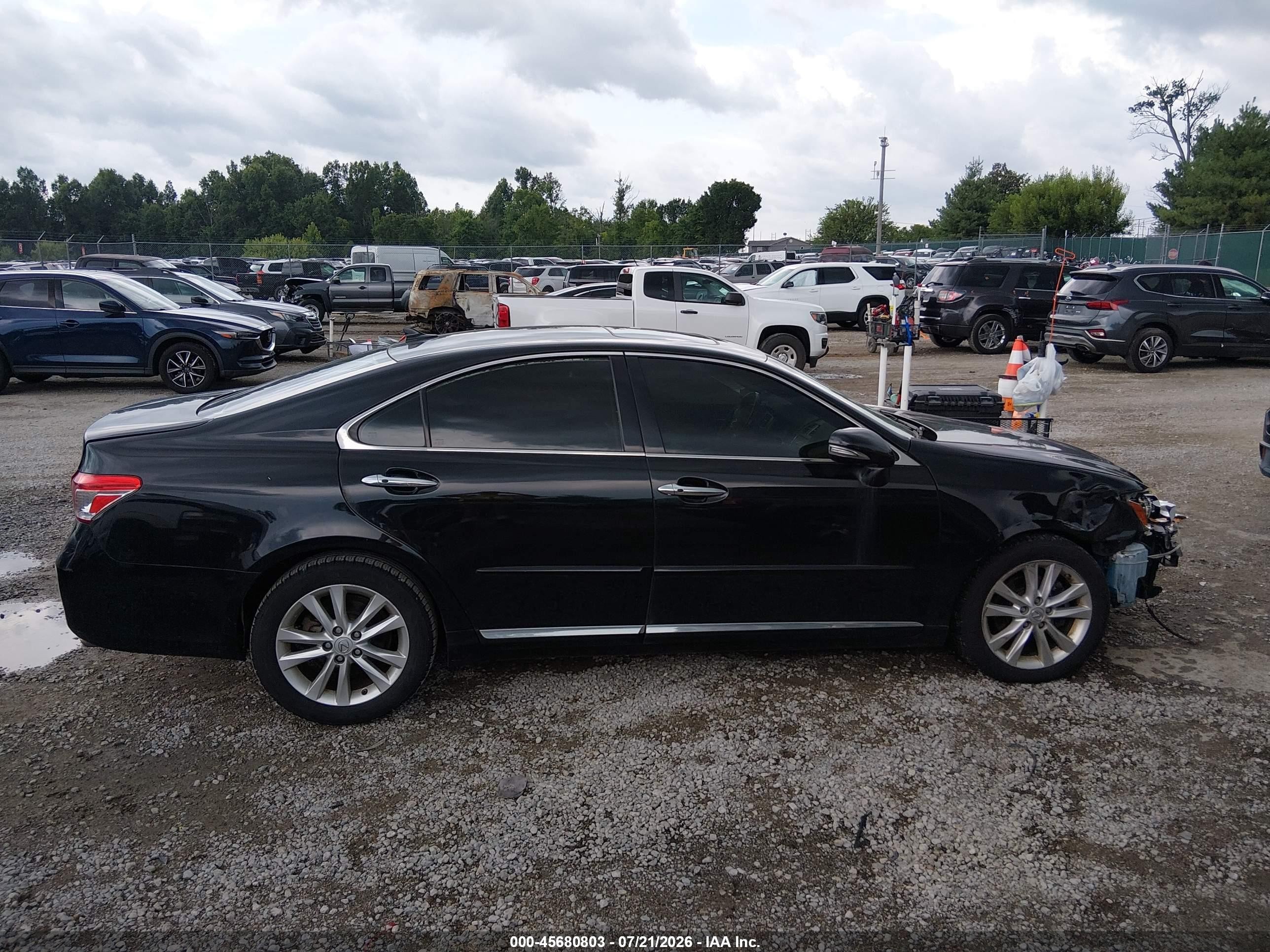 2010 Lexus Es 350   Black vin: JTHBK1EG8A2368641