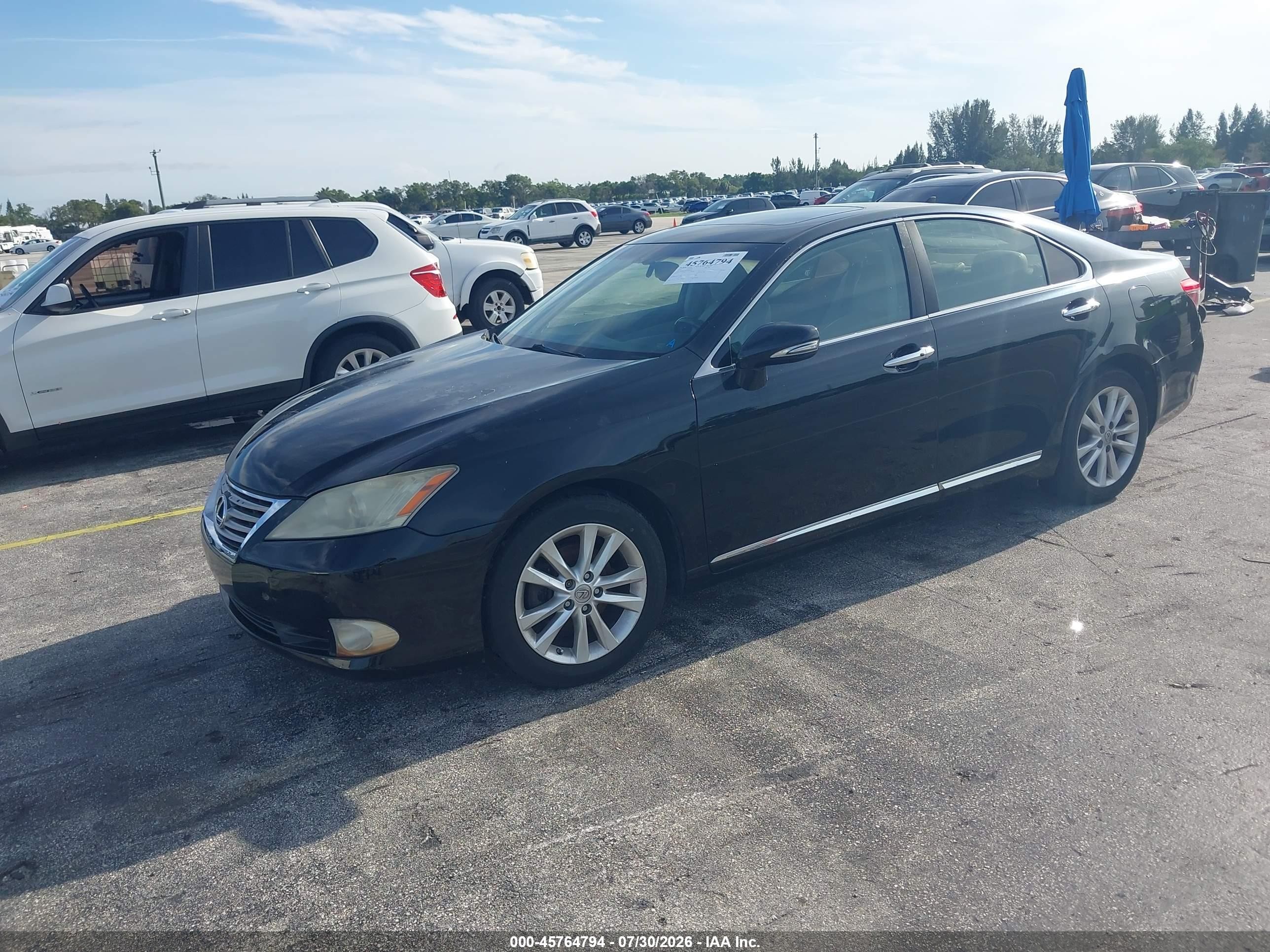 2010 Lexus Es 350   Black vin: JTHBK1EG8A2402822