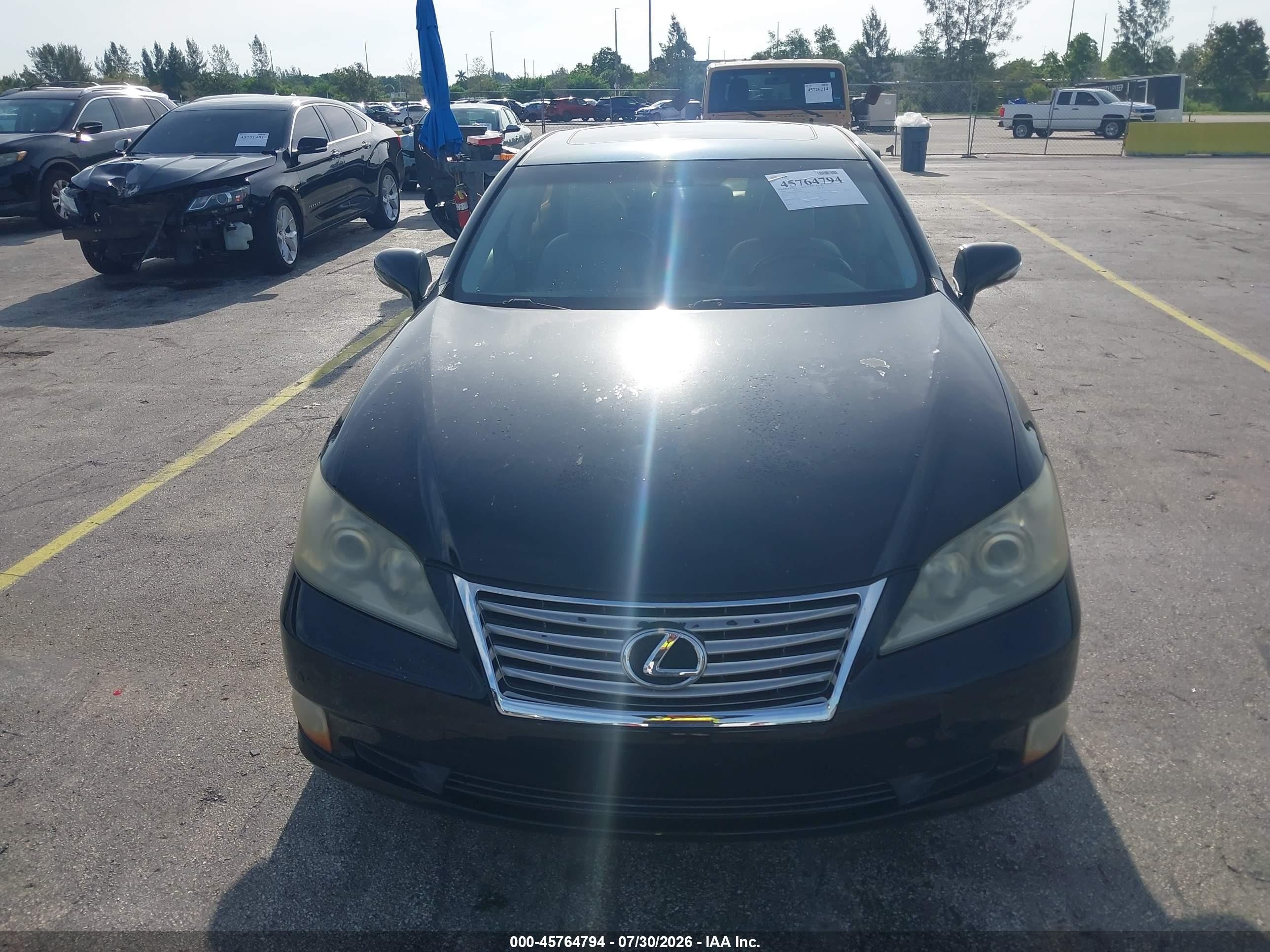 2010 Lexus Es 350   Black vin: JTHBK1EG8A2402822