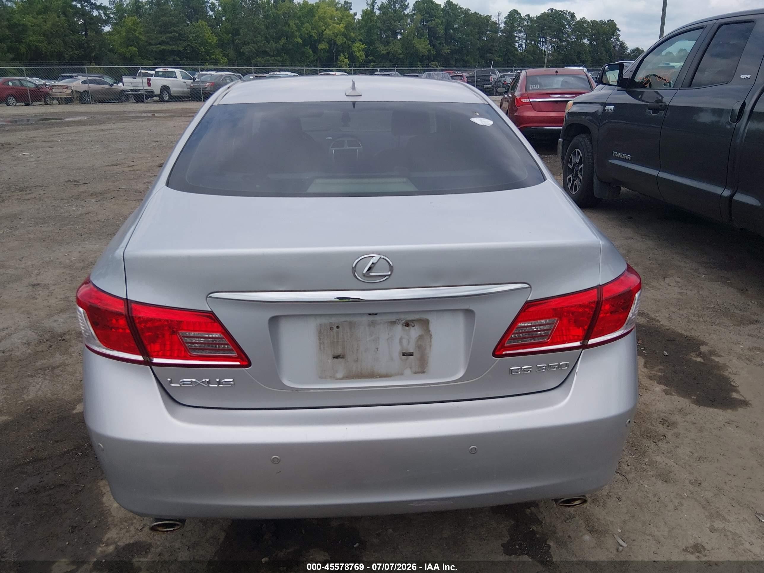 2010 Lexus Es 350   Silver vin: JTHBK1EG8A2408667