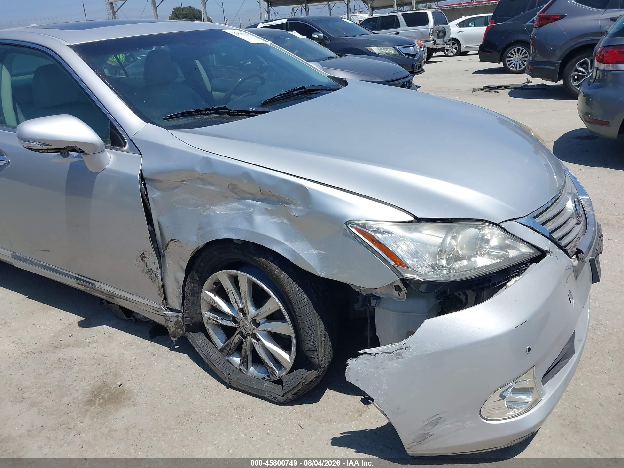 2010 Lexus Es 350   Silver vin: JTHBK1EG8A2410337