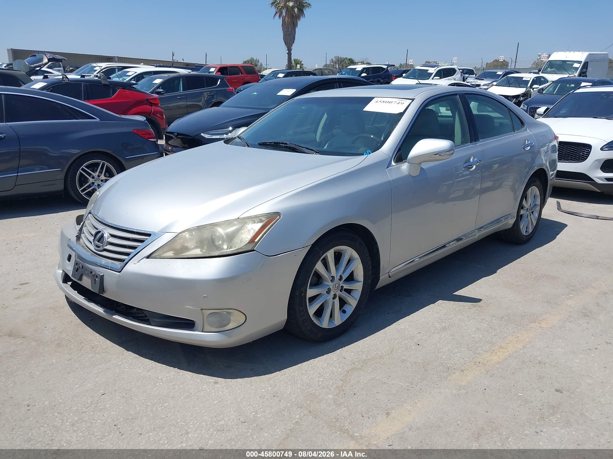 2010 Lexus Es 350   Silver vin: JTHBK1EG8A2410337