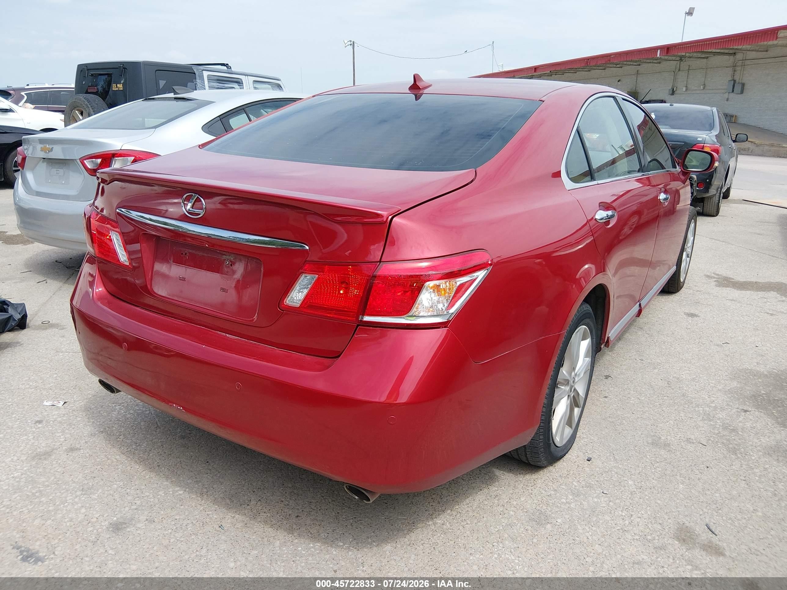 2010 Lexus Es 350   Бордовый vin: JTHBK1EG8A2412489