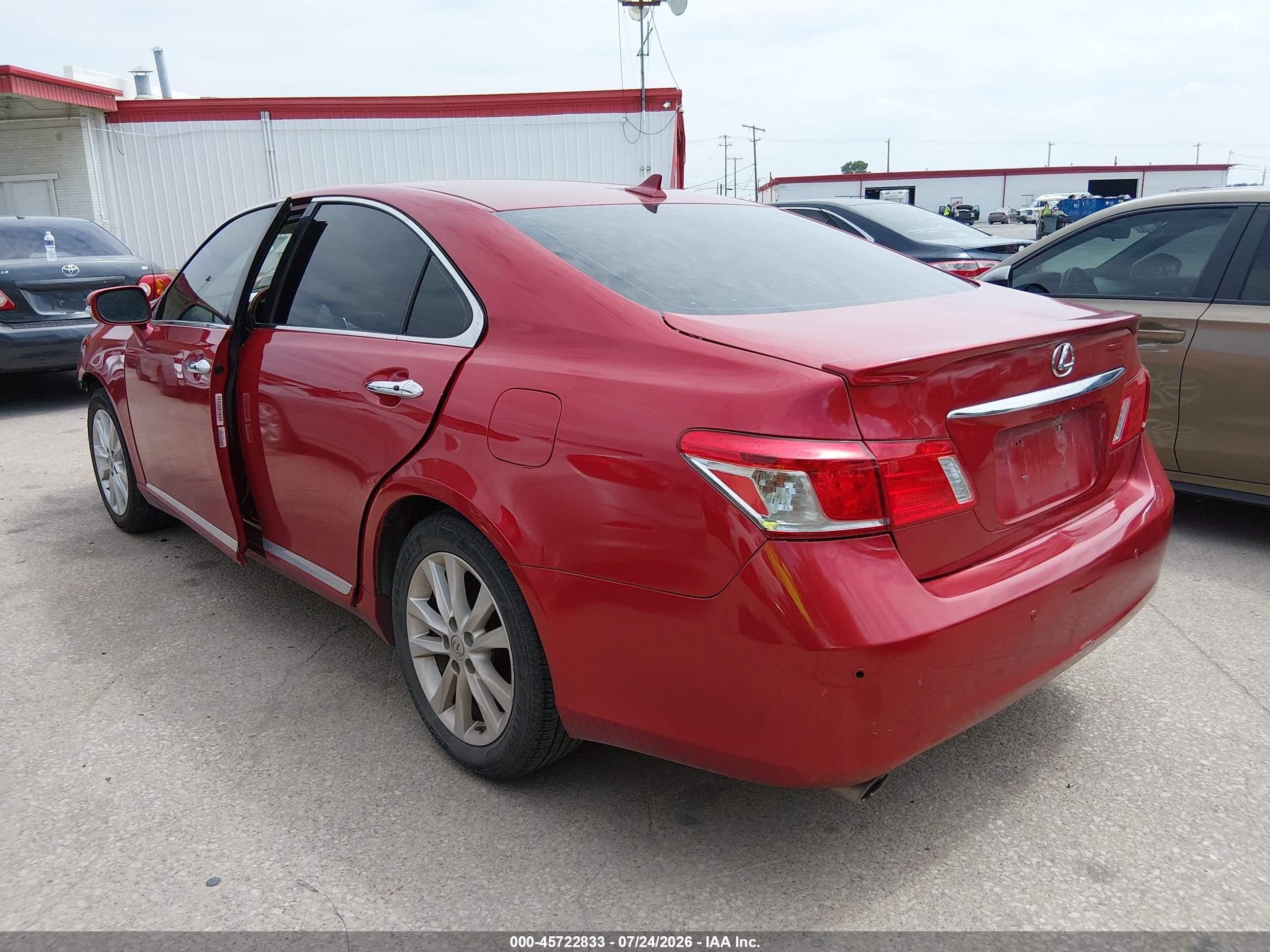 2010 Lexus Es 350   Бордовый vin: JTHBK1EG8A2412489