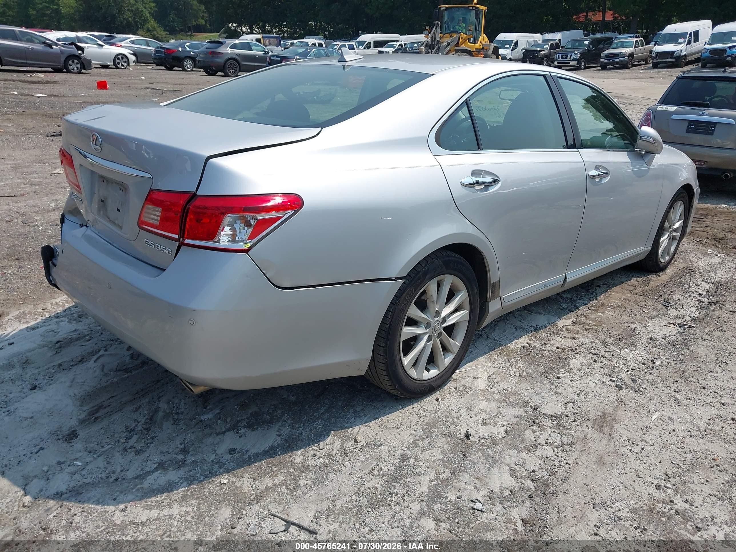2010 Lexus Es 350   Silver vin: JTHBK1EG8A2413576