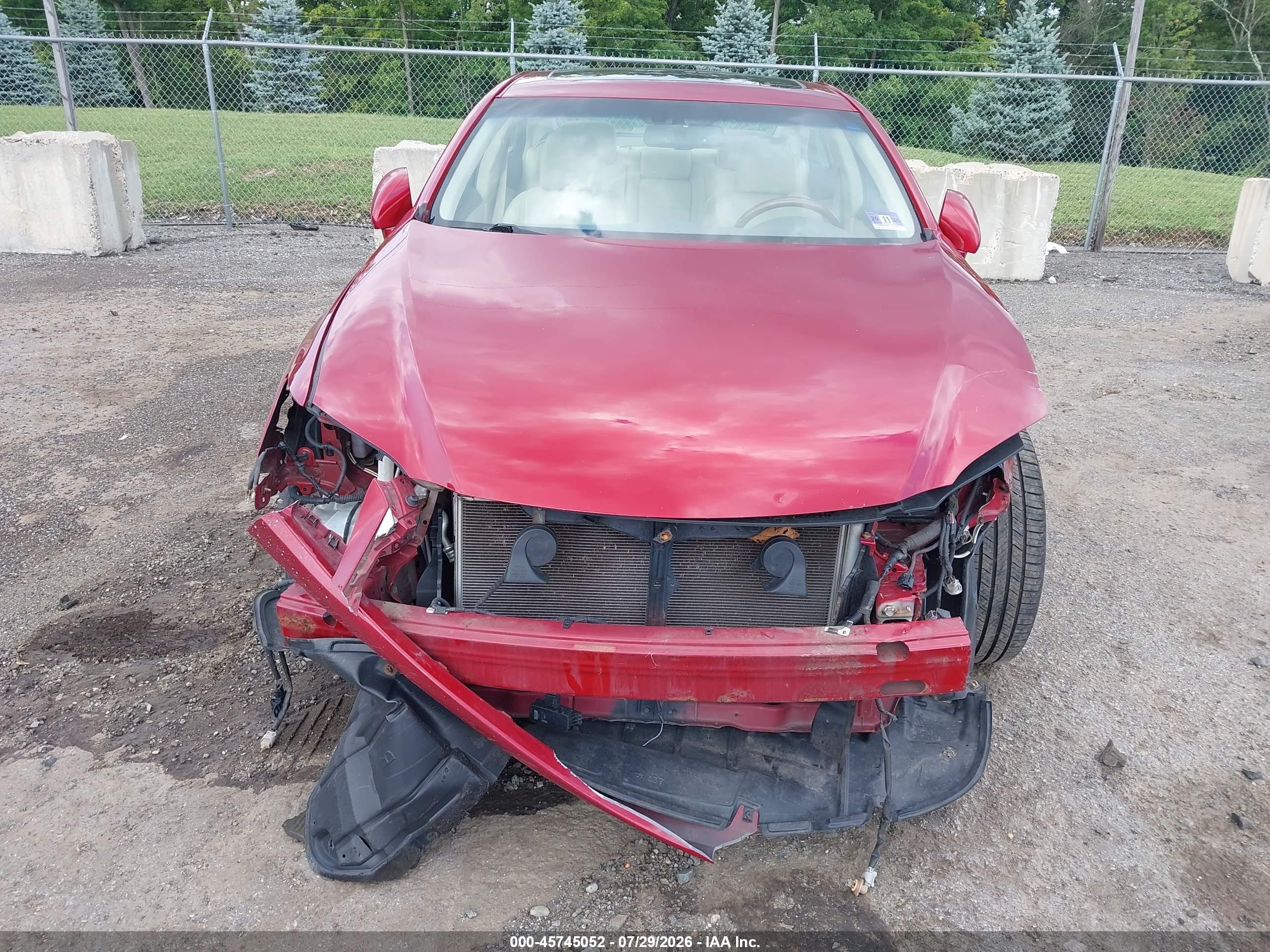 2011 Lexus Es 350   Red vin: JTHBK1EG8B2424532