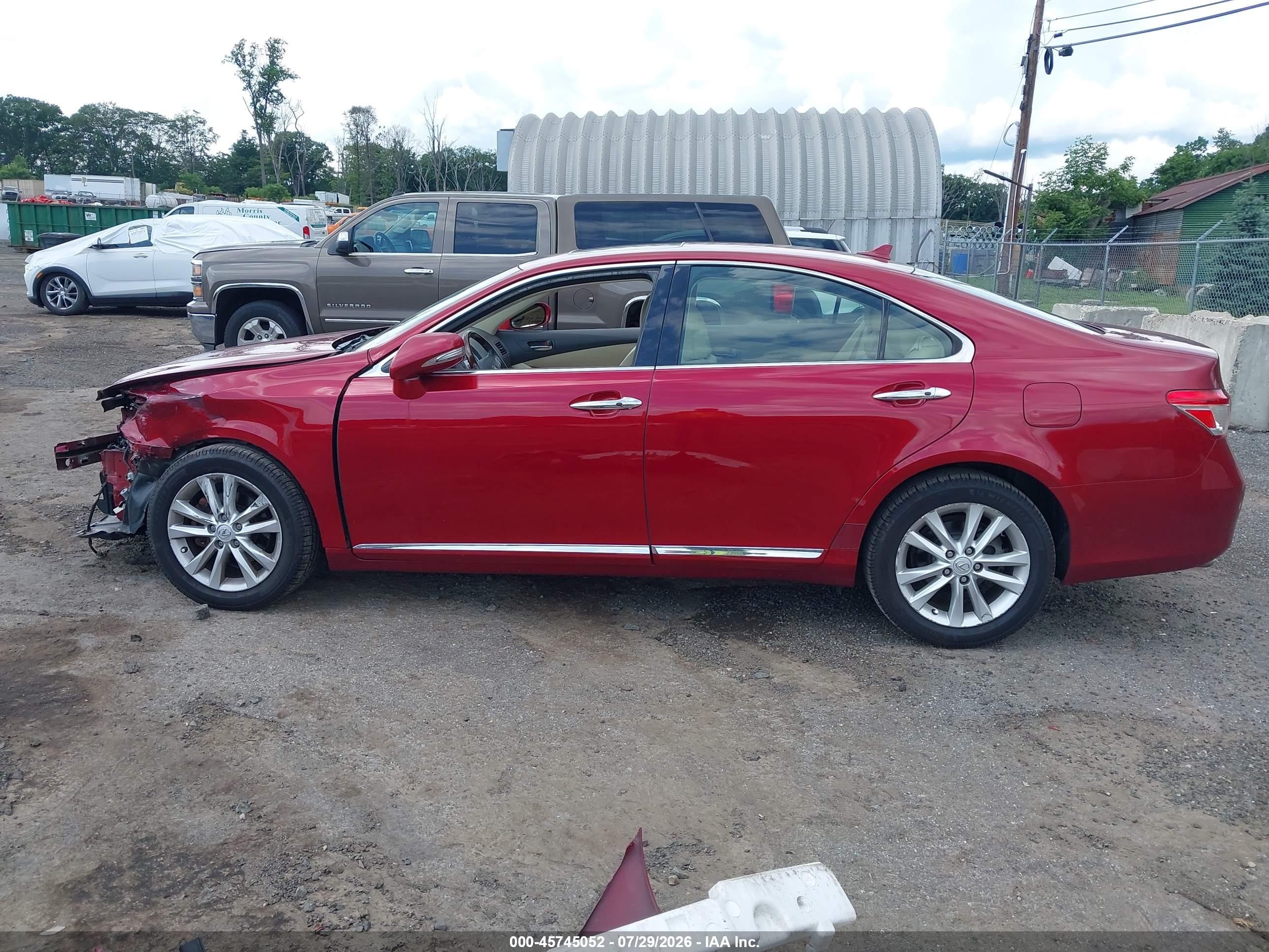 2011 Lexus Es 350   Red vin: JTHBK1EG8B2424532
