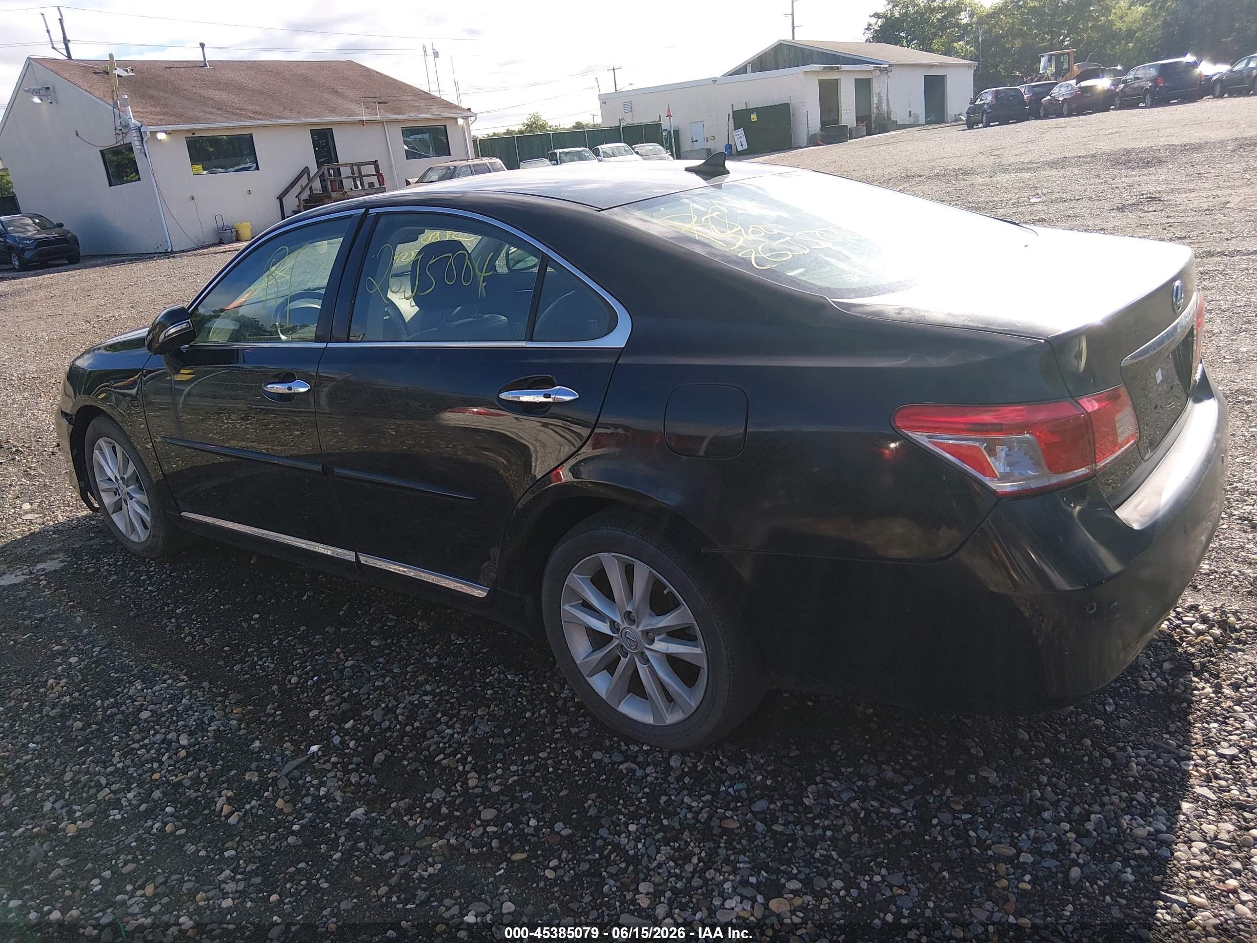 2011 Lexus Es 350   Black vin: JTHBK1EG8B2426913