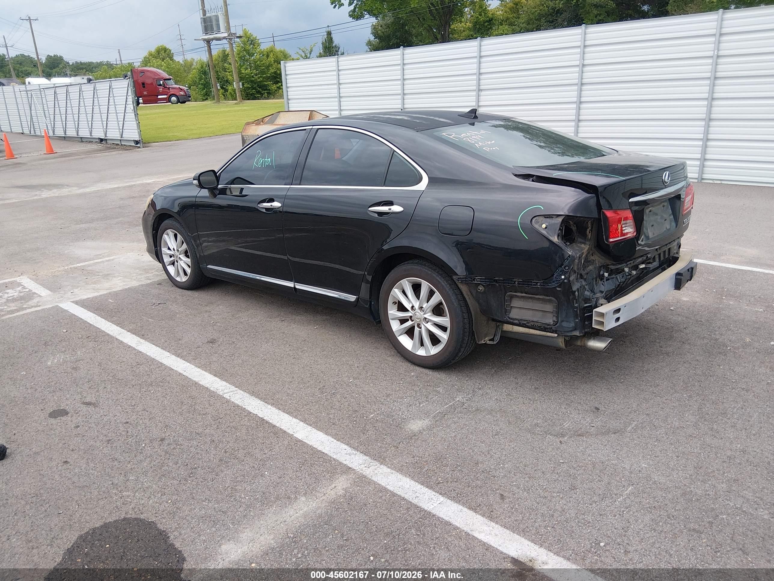 2011 Lexus Es 350   Black vin: JTHBK1EG8B2428418