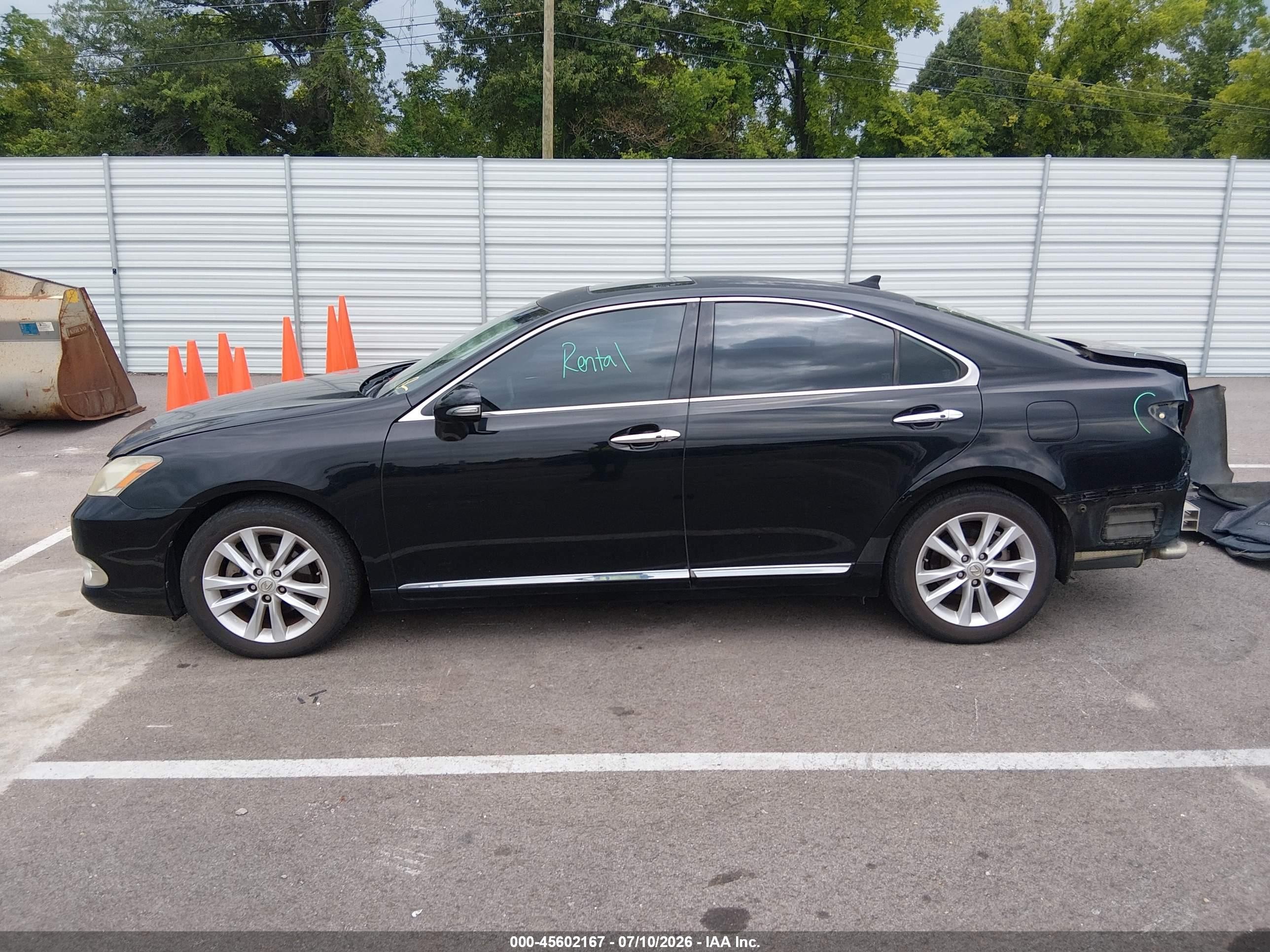2011 Lexus Es 350   Black vin: JTHBK1EG8B2428418
