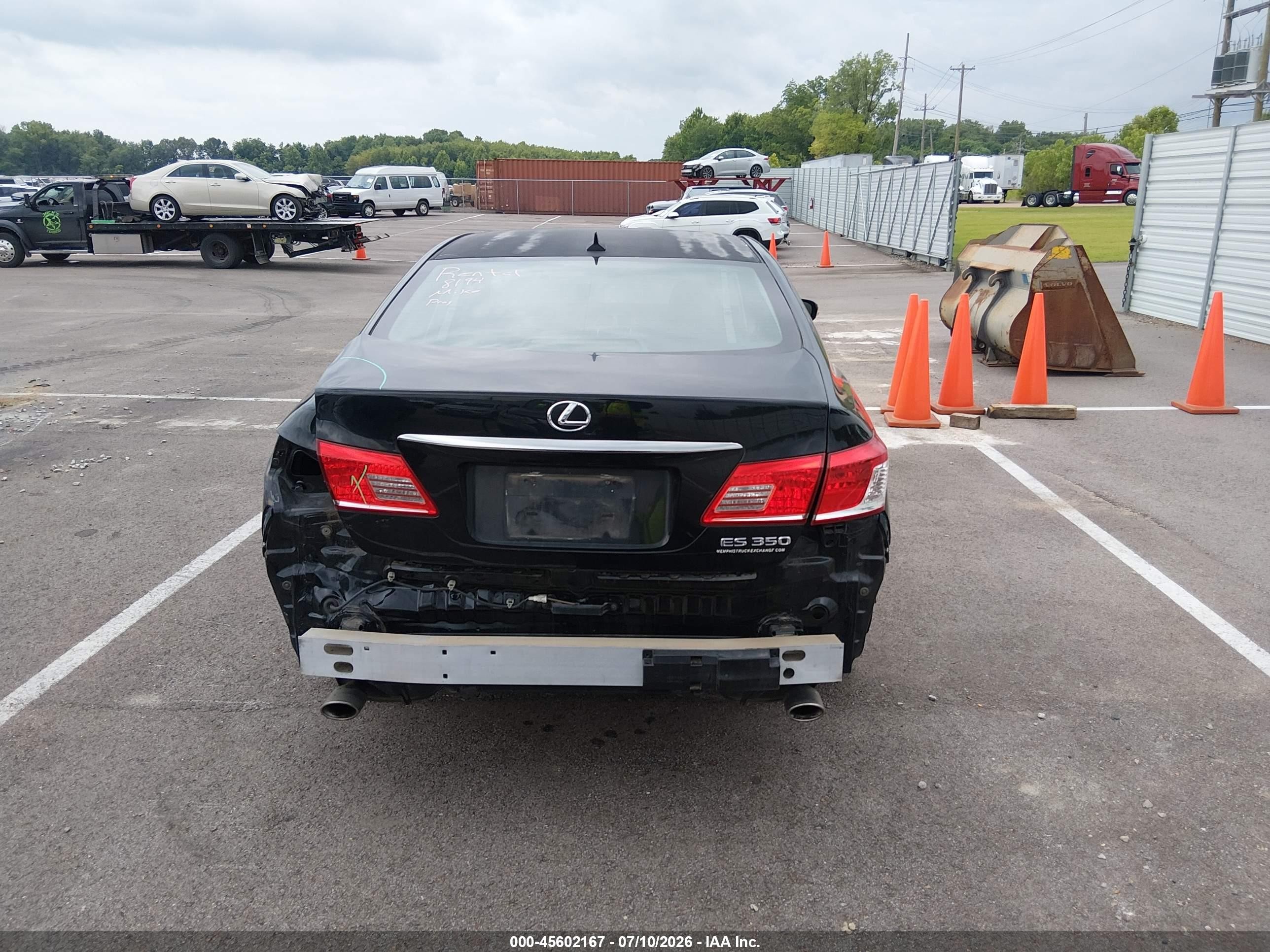 2011 Lexus Es 350   Black vin: JTHBK1EG8B2428418