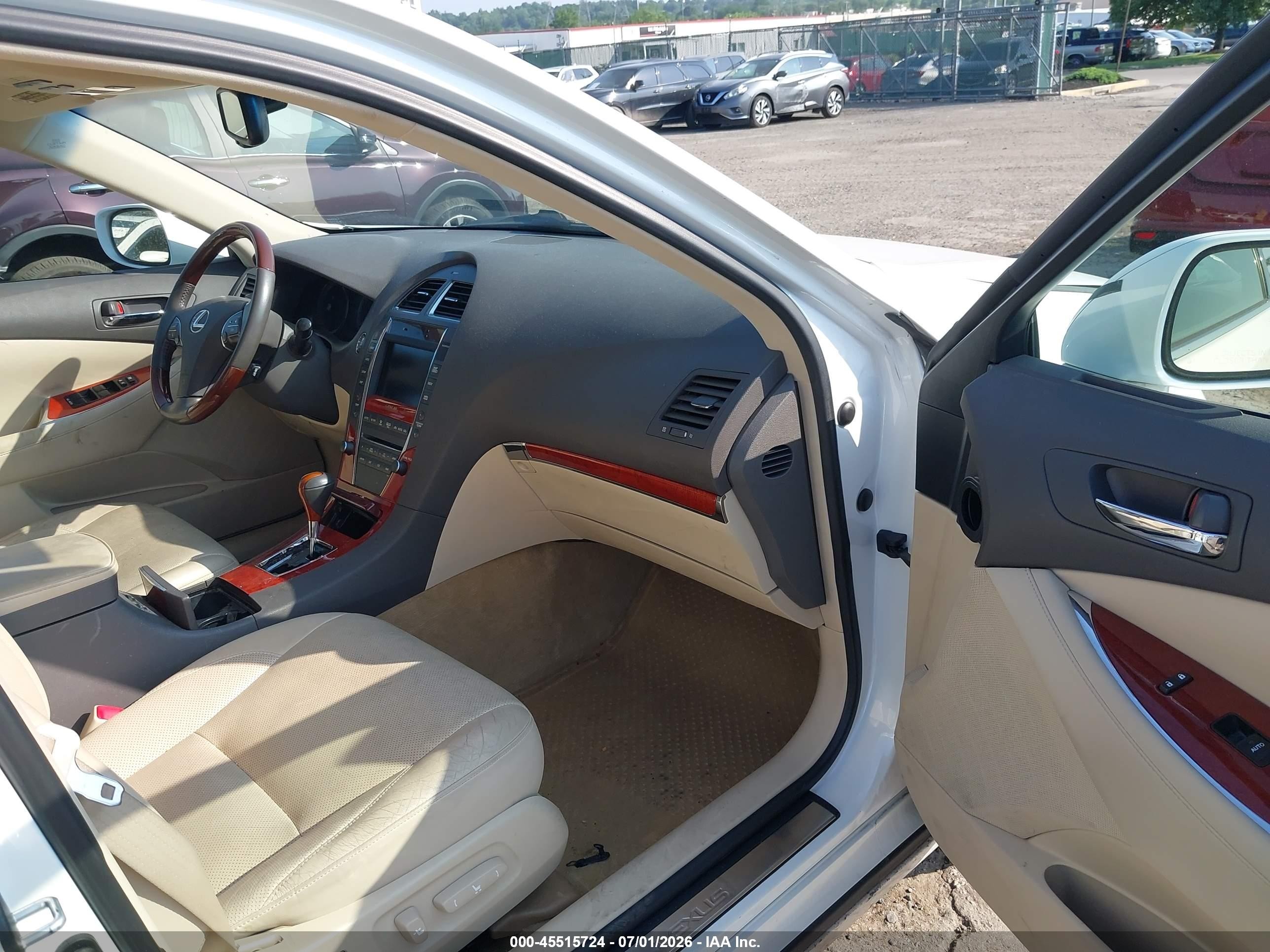 2012 Lexus Es 350   White vin: JTHBK1EG8C2475479
