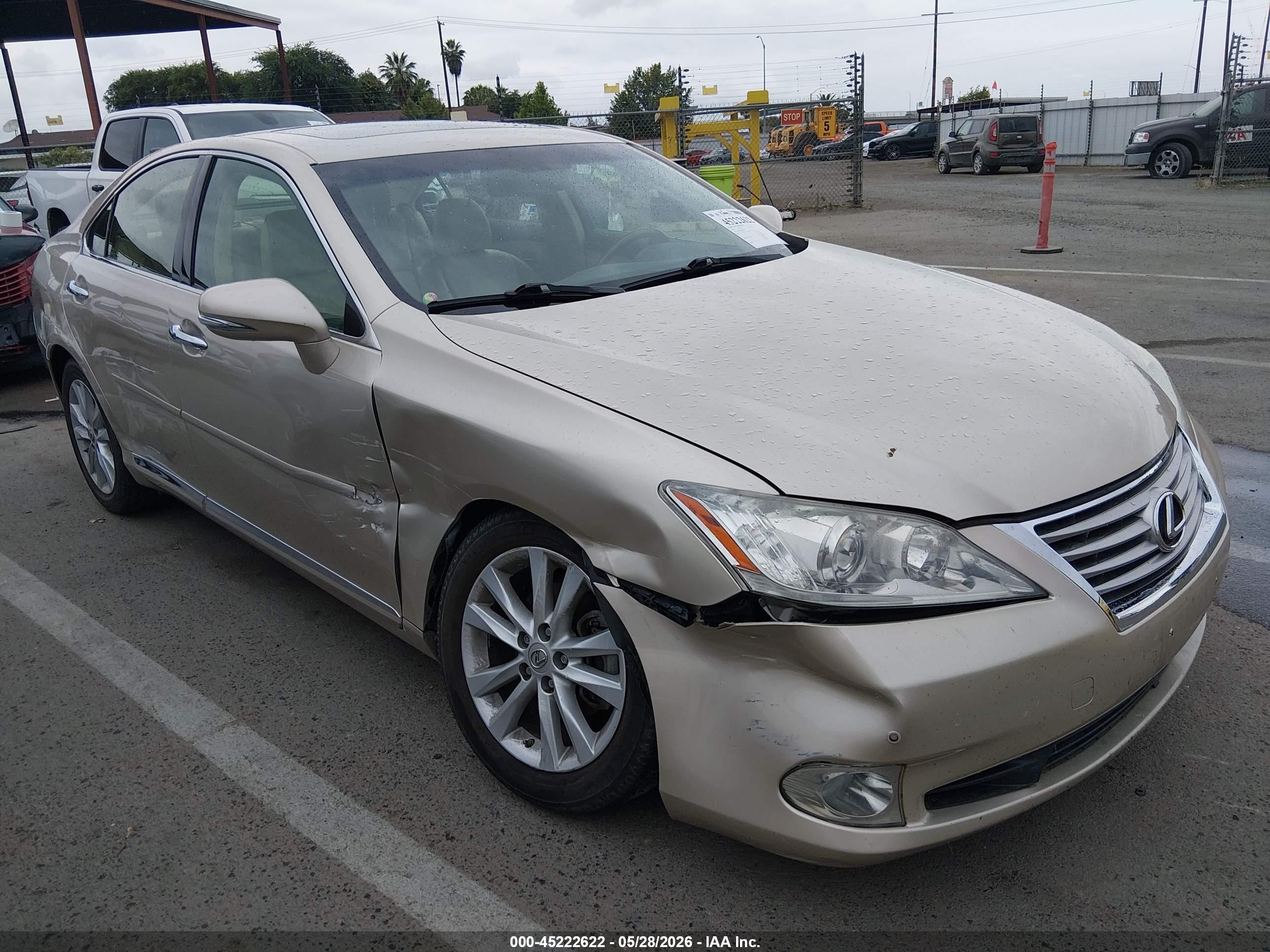 2012 Lexus Es 350   Золотой vin: JTHBK1EG8C2486451