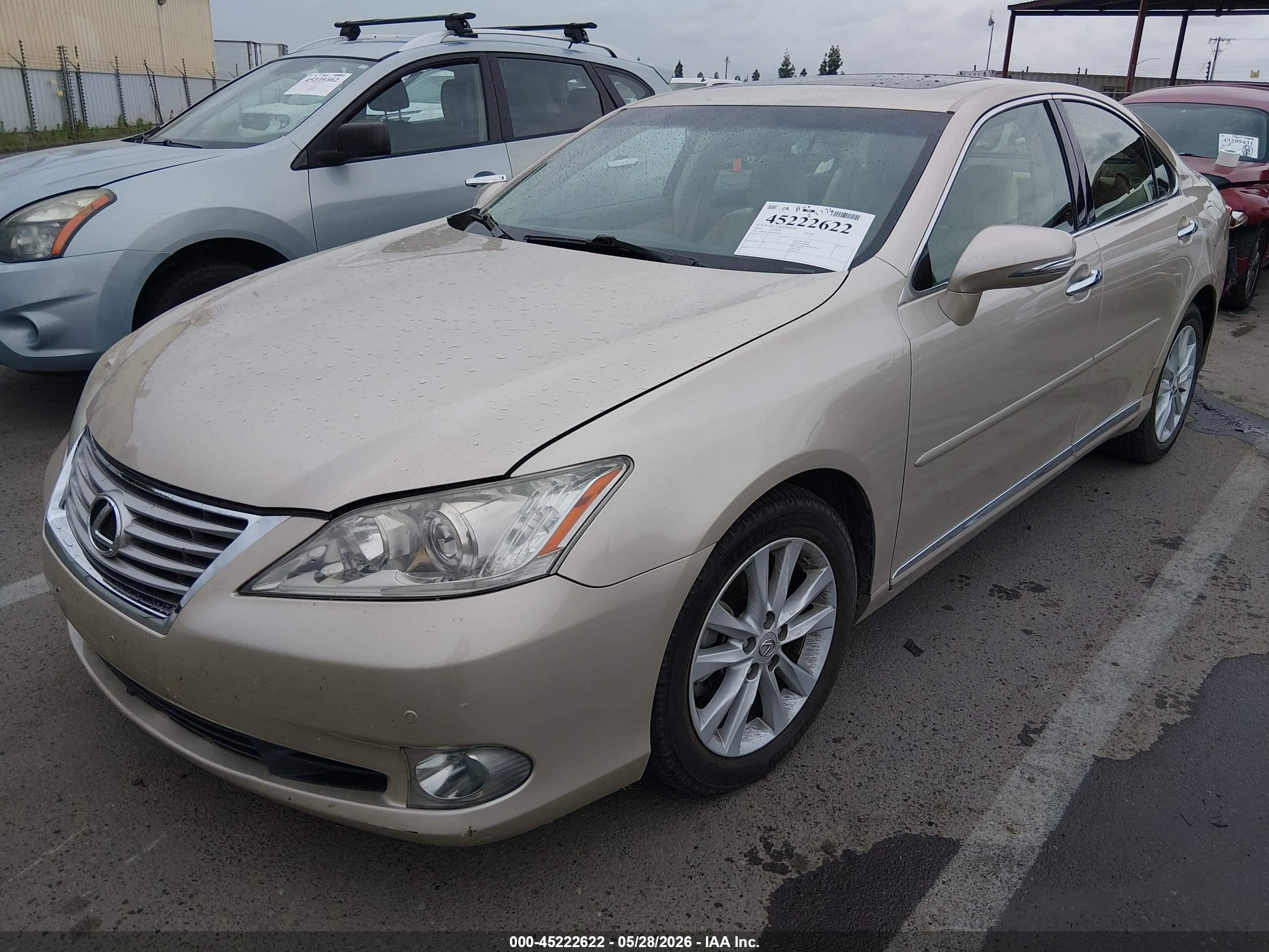 2012 Lexus Es 350   Gold vin: JTHBK1EG8C2486451