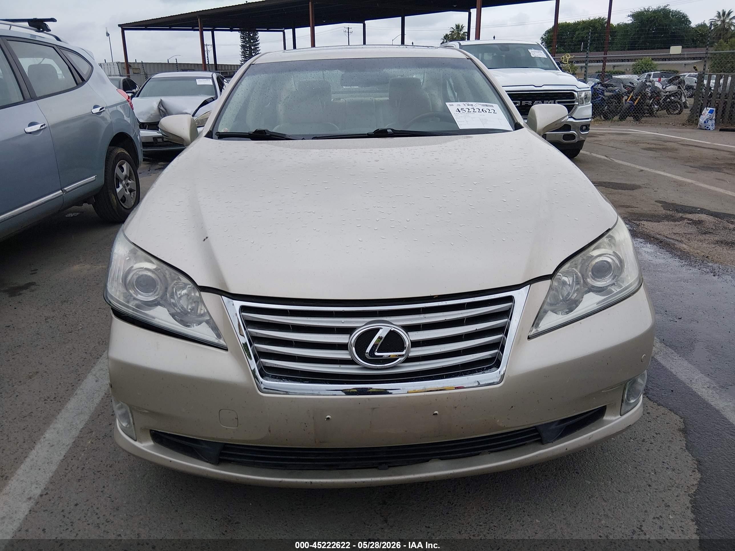 2012 Lexus Es 350   Gold vin: JTHBK1EG8C2486451