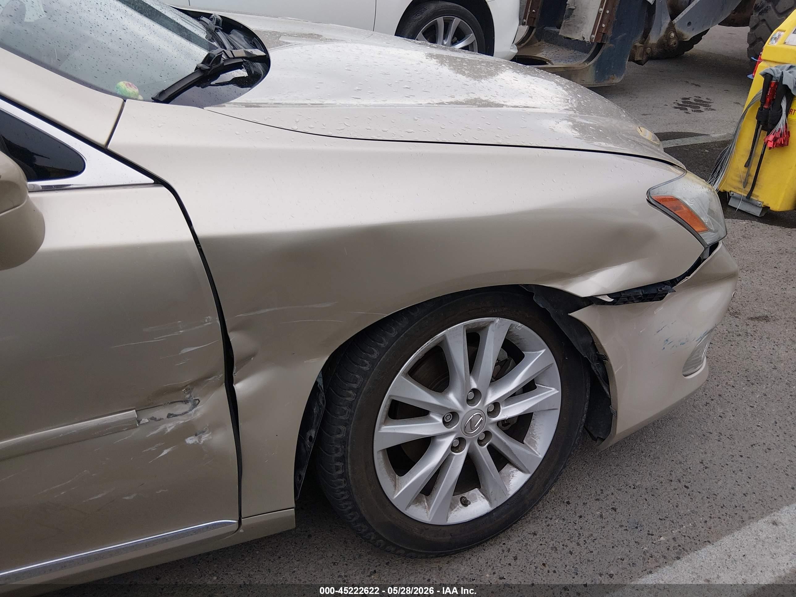 2012 Lexus Es 350   Gold vin: JTHBK1EG8C2486451