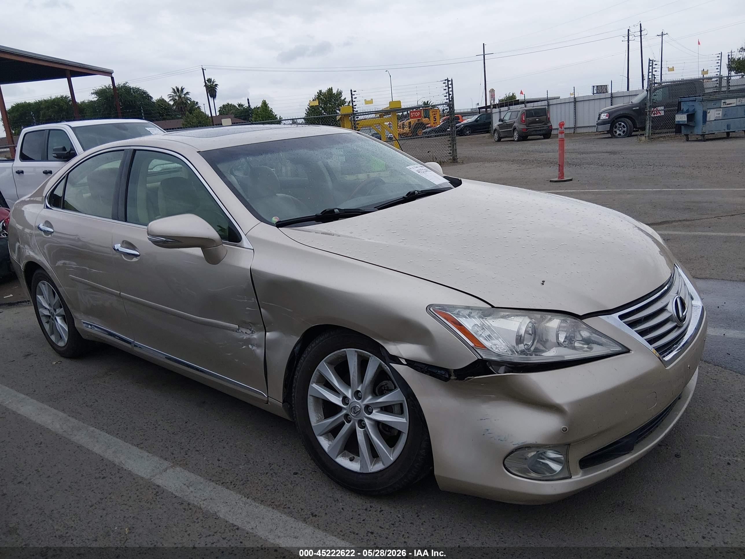 2012 Lexus Es 350   Gold vin: JTHBK1EG8C2486451