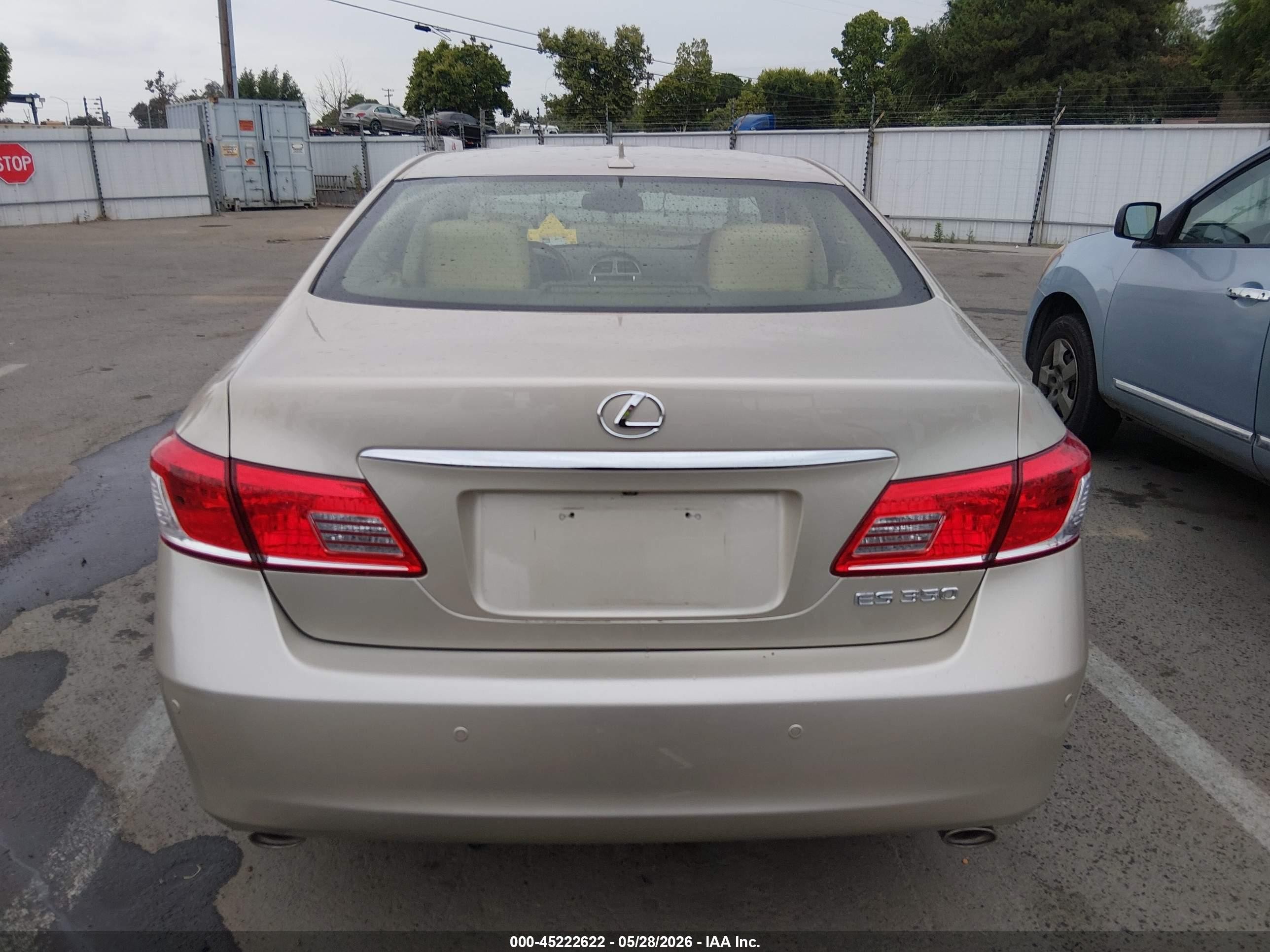 2012 Lexus Es 350   Gold vin: JTHBK1EG8C2486451