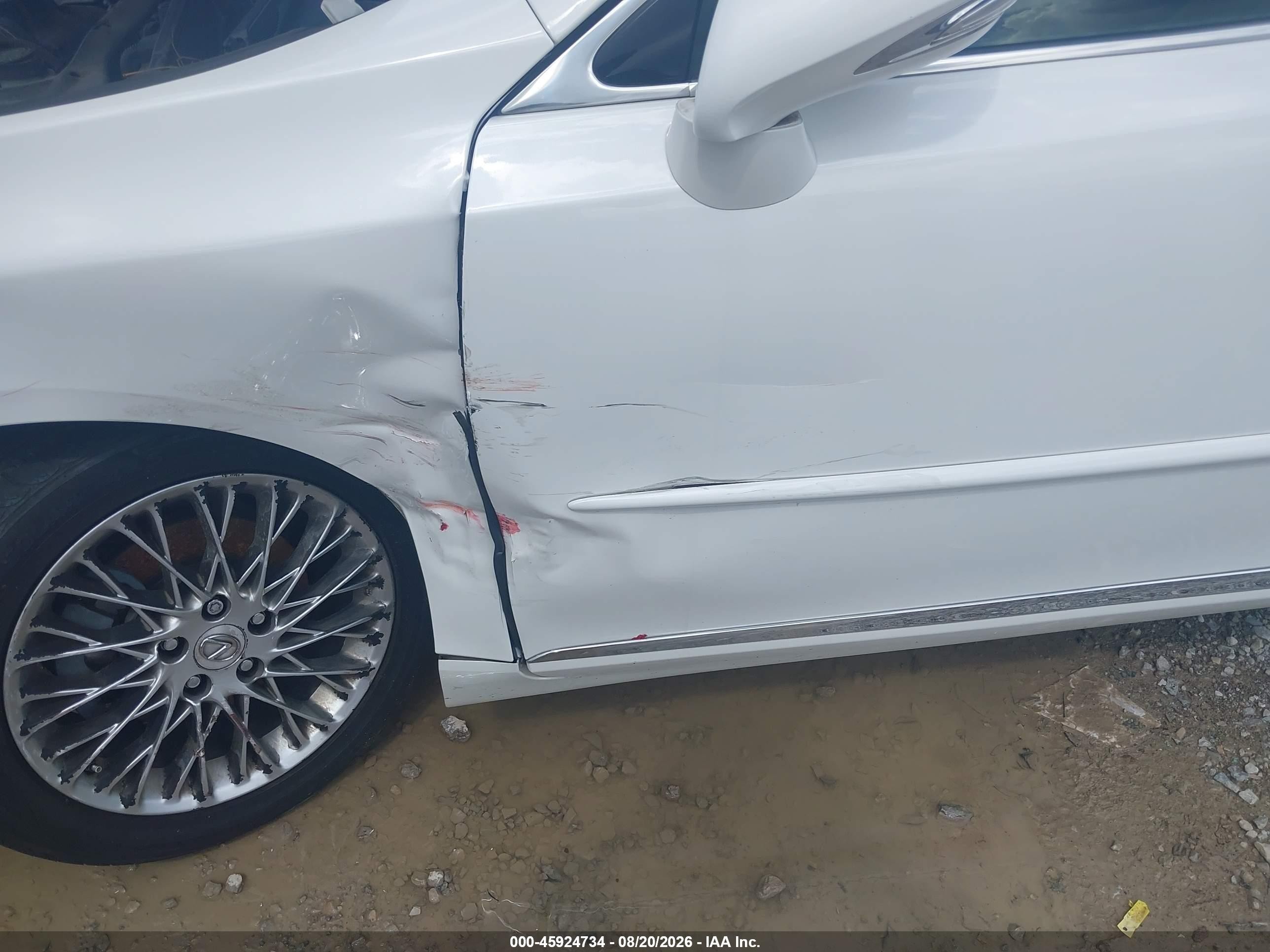 2012 Lexus Es 350 White vin: JTHBK1EG8C2489561