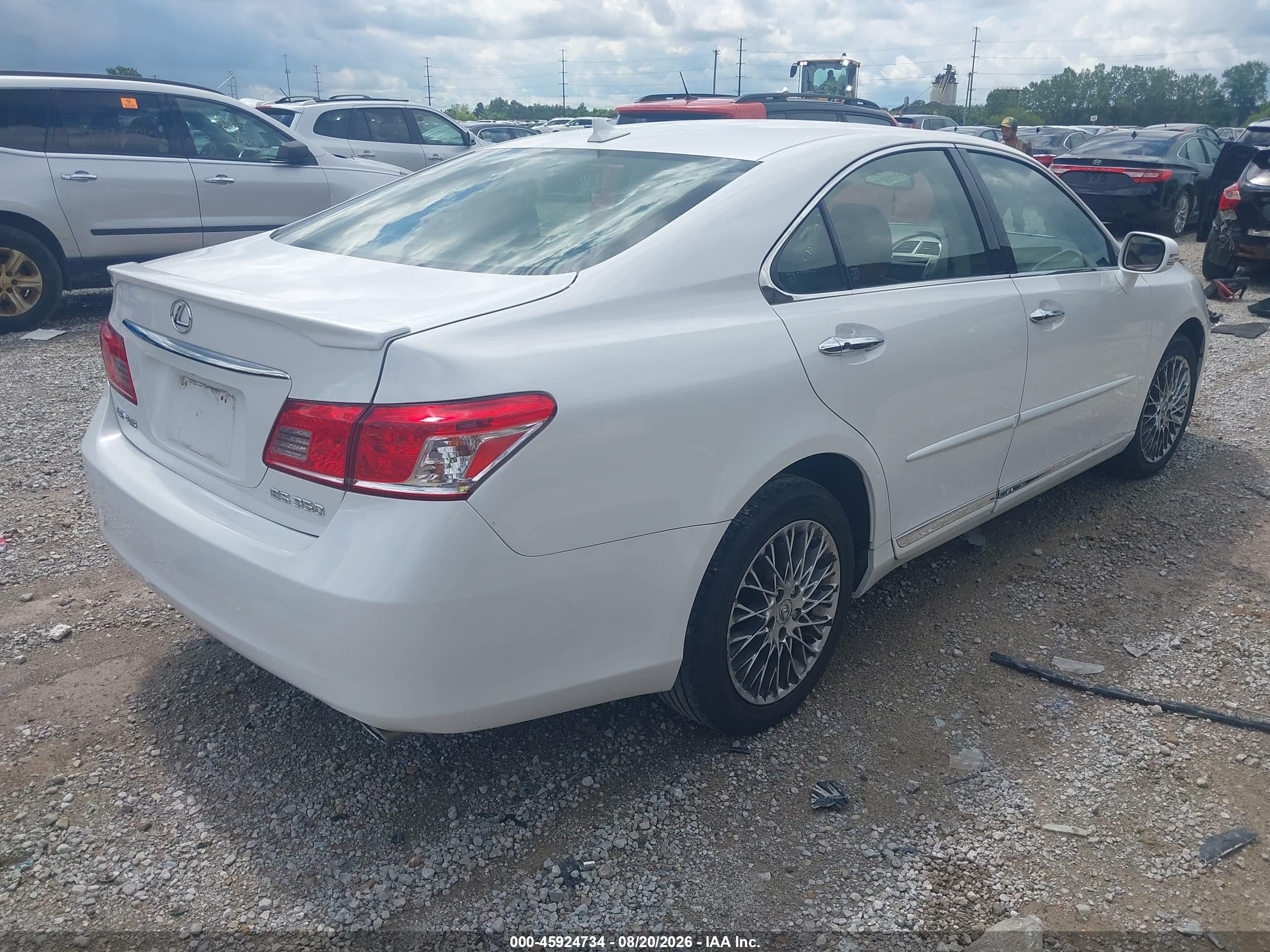 2012 Lexus Es 350 White vin: JTHBK1EG8C2489561