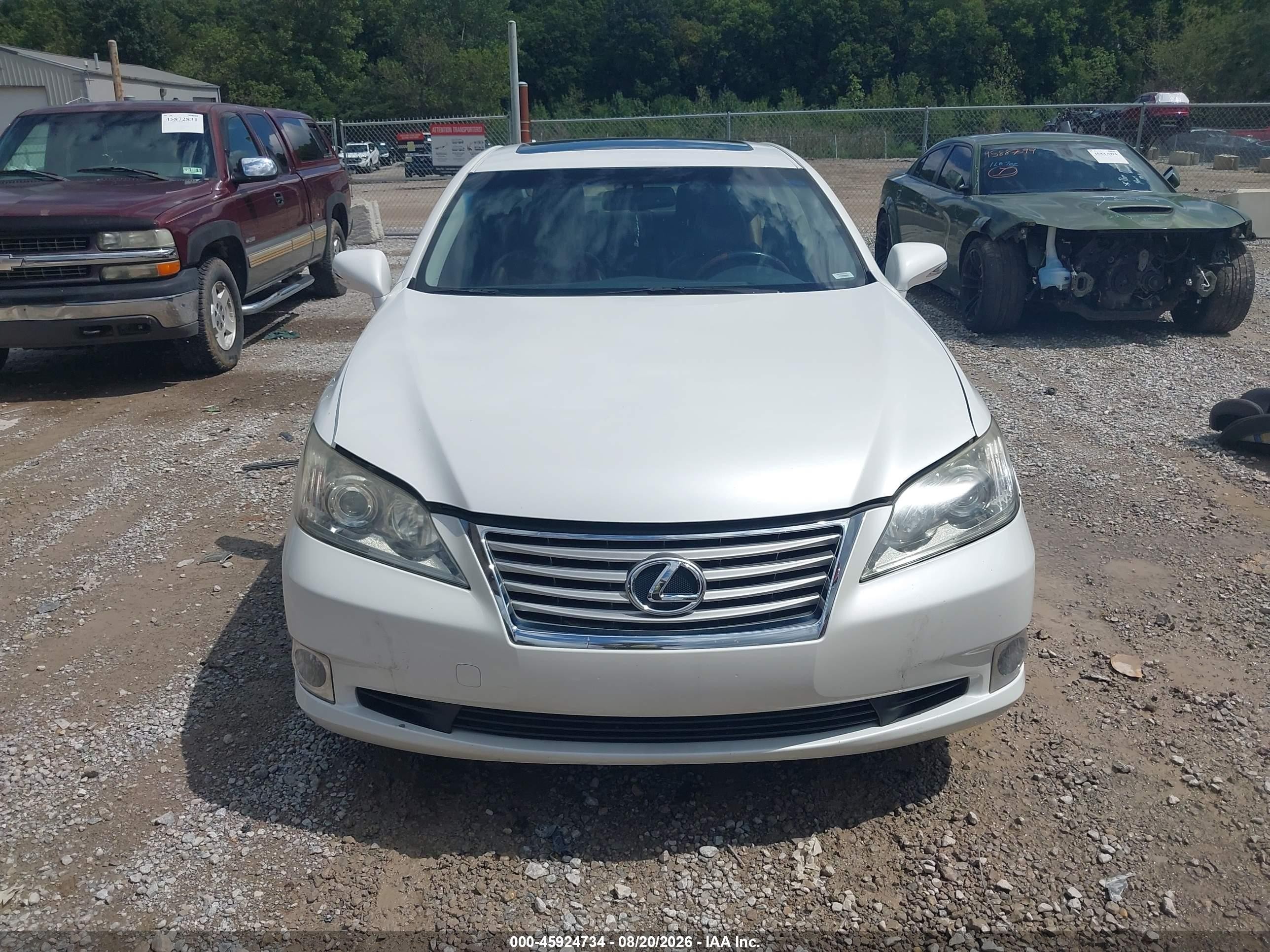 2012 Lexus Es 350 White vin: JTHBK1EG8C2489561