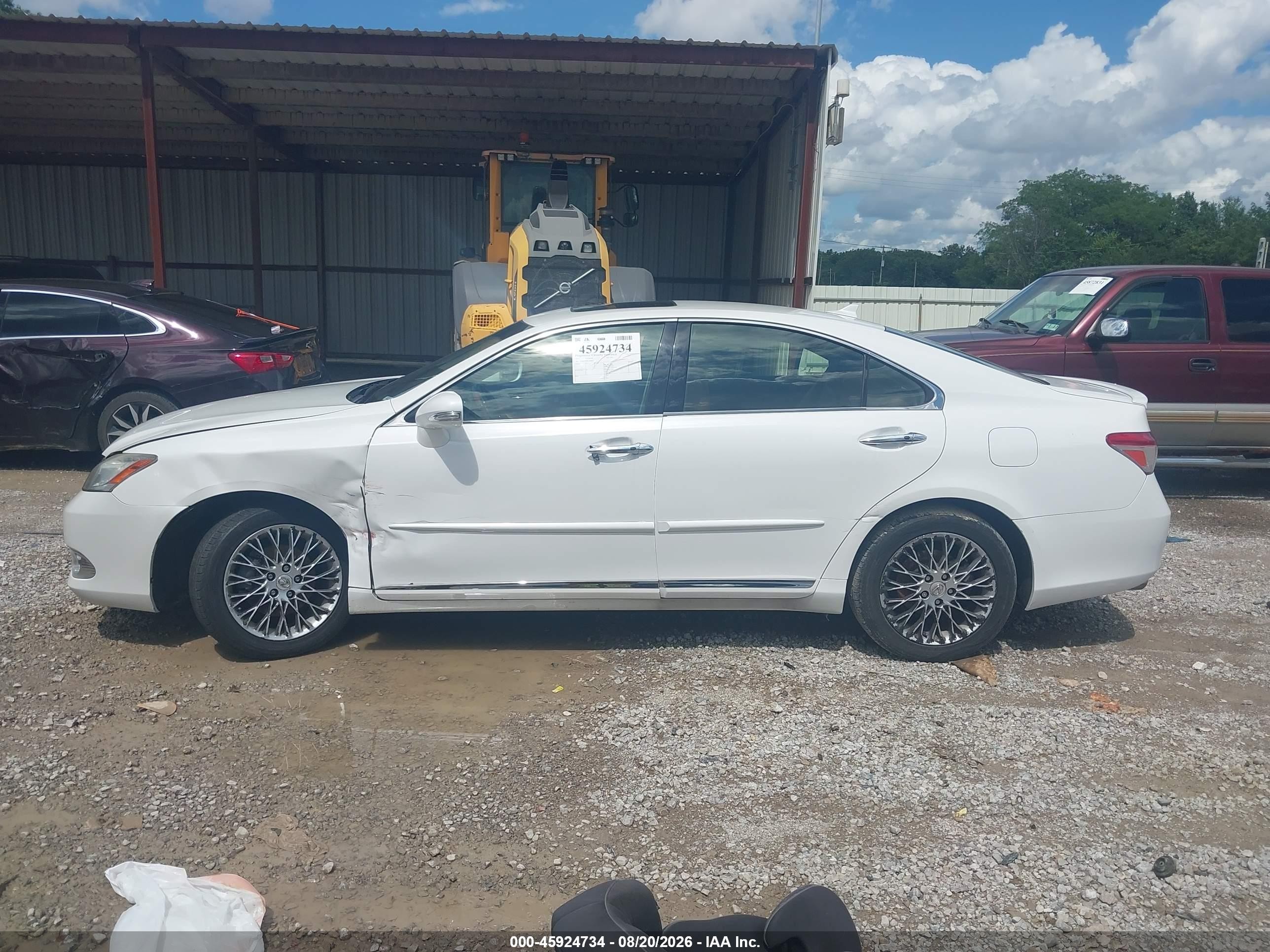 2012 Lexus Es 350 White vin: JTHBK1EG8C2489561