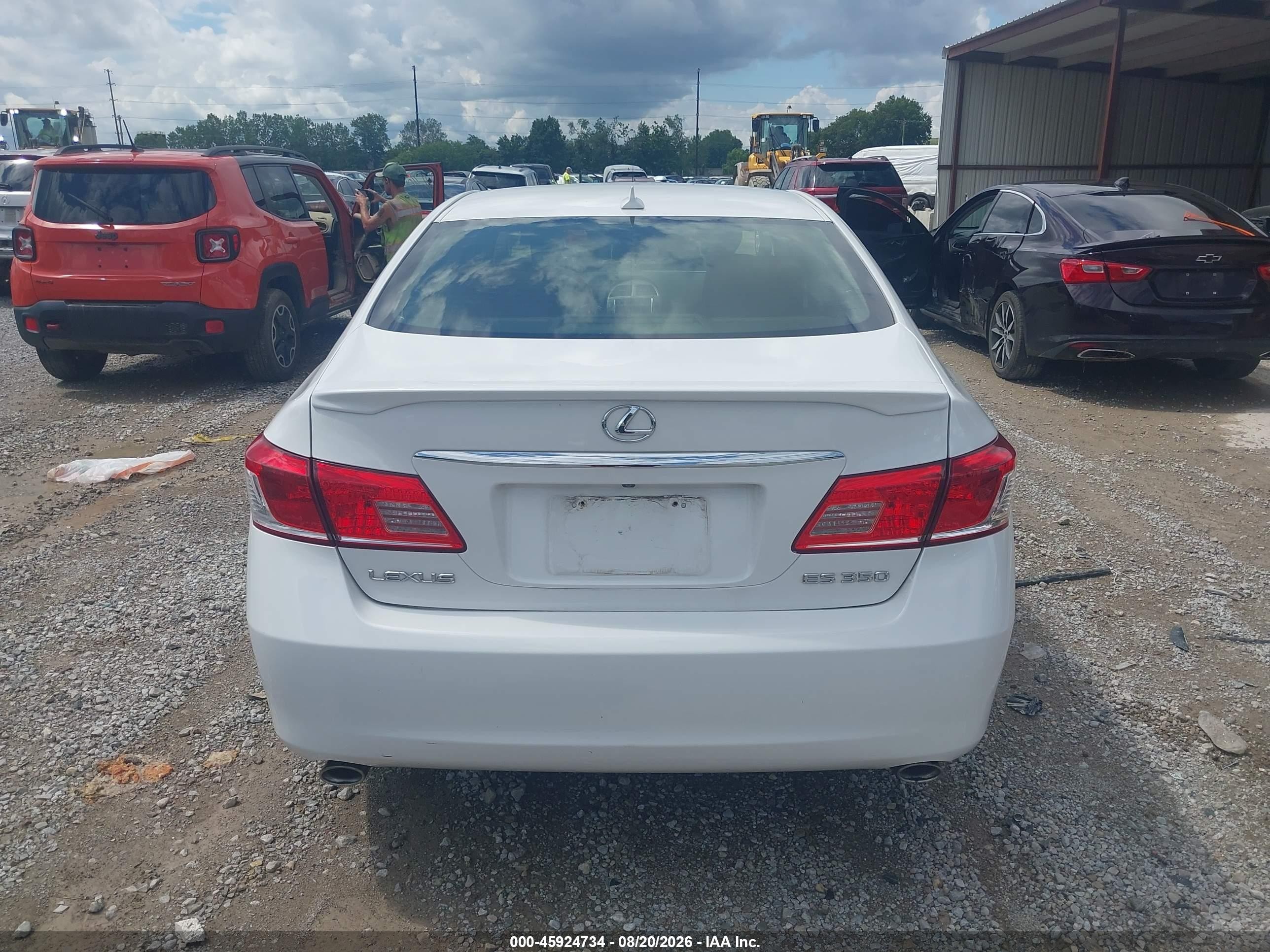 2012 Lexus Es 350 White vin: JTHBK1EG8C2489561