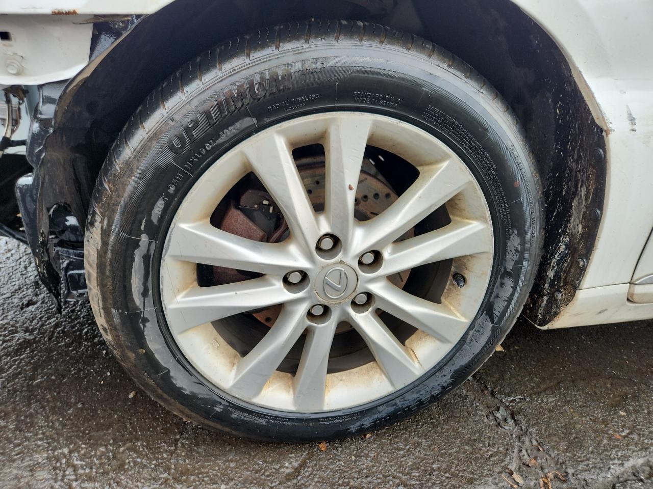 2012 Lexus Es 350 Белый vin: JTHBK1EG8C2507881 Damage: Left Front Wheel, Curb Rash, > 12 Inches
