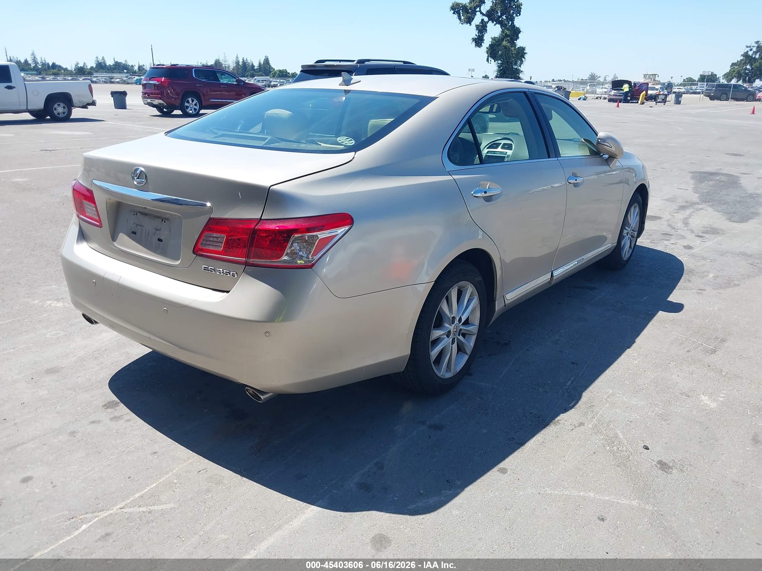 2012 Lexus Es 350 Gold vin: JTHBK1EG8C2509789