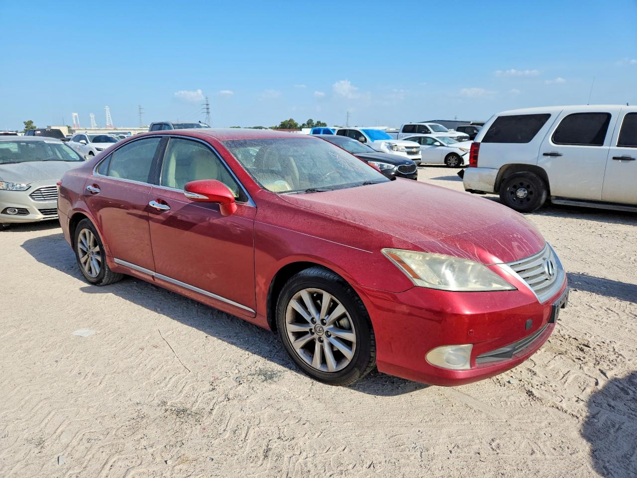 2010 Lexus Es 350 Красный vin: JTHBK1EG9A2350455