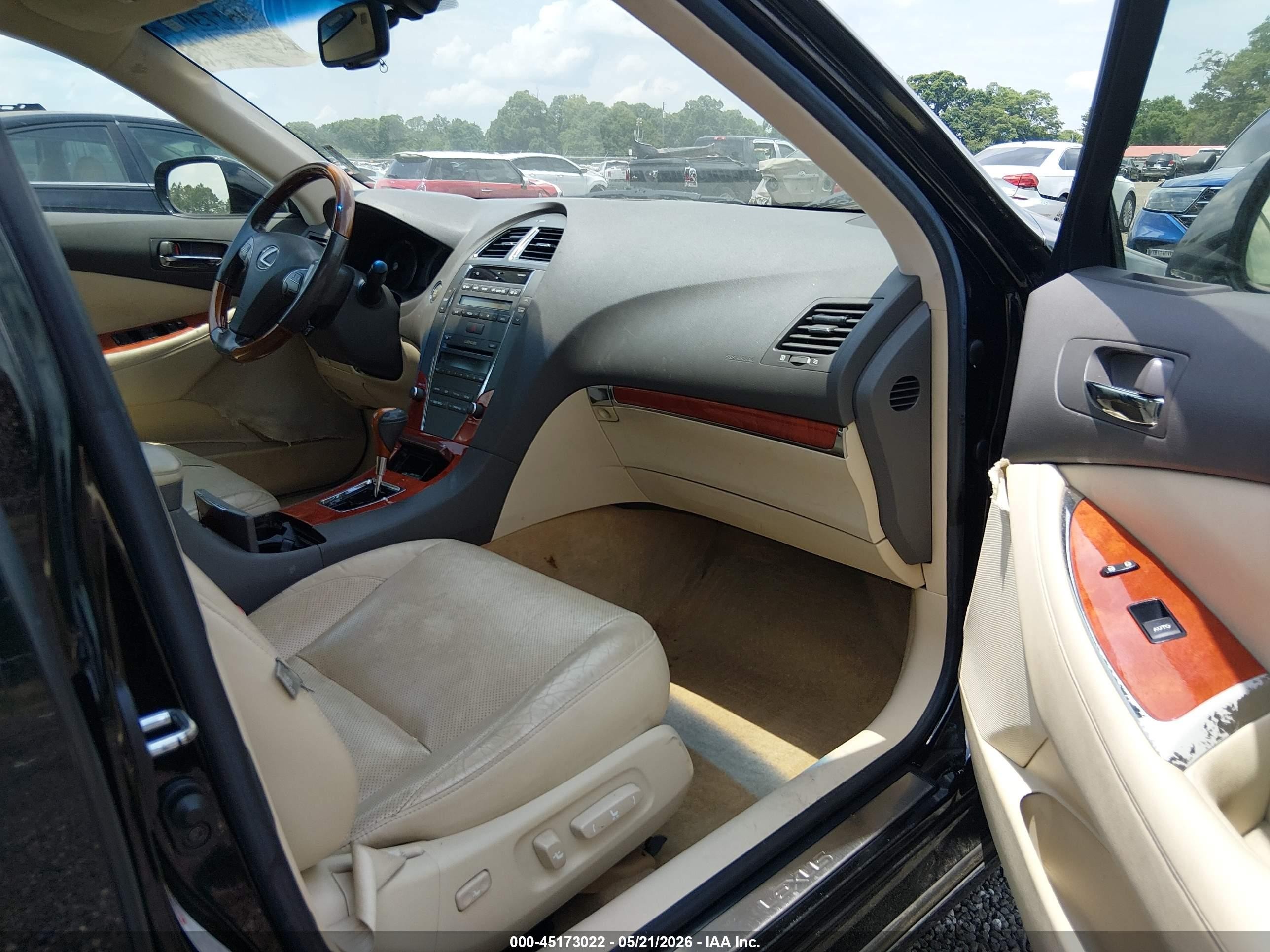 2010 Lexus Es 350 Black vin: JTHBK1EG9A2357101