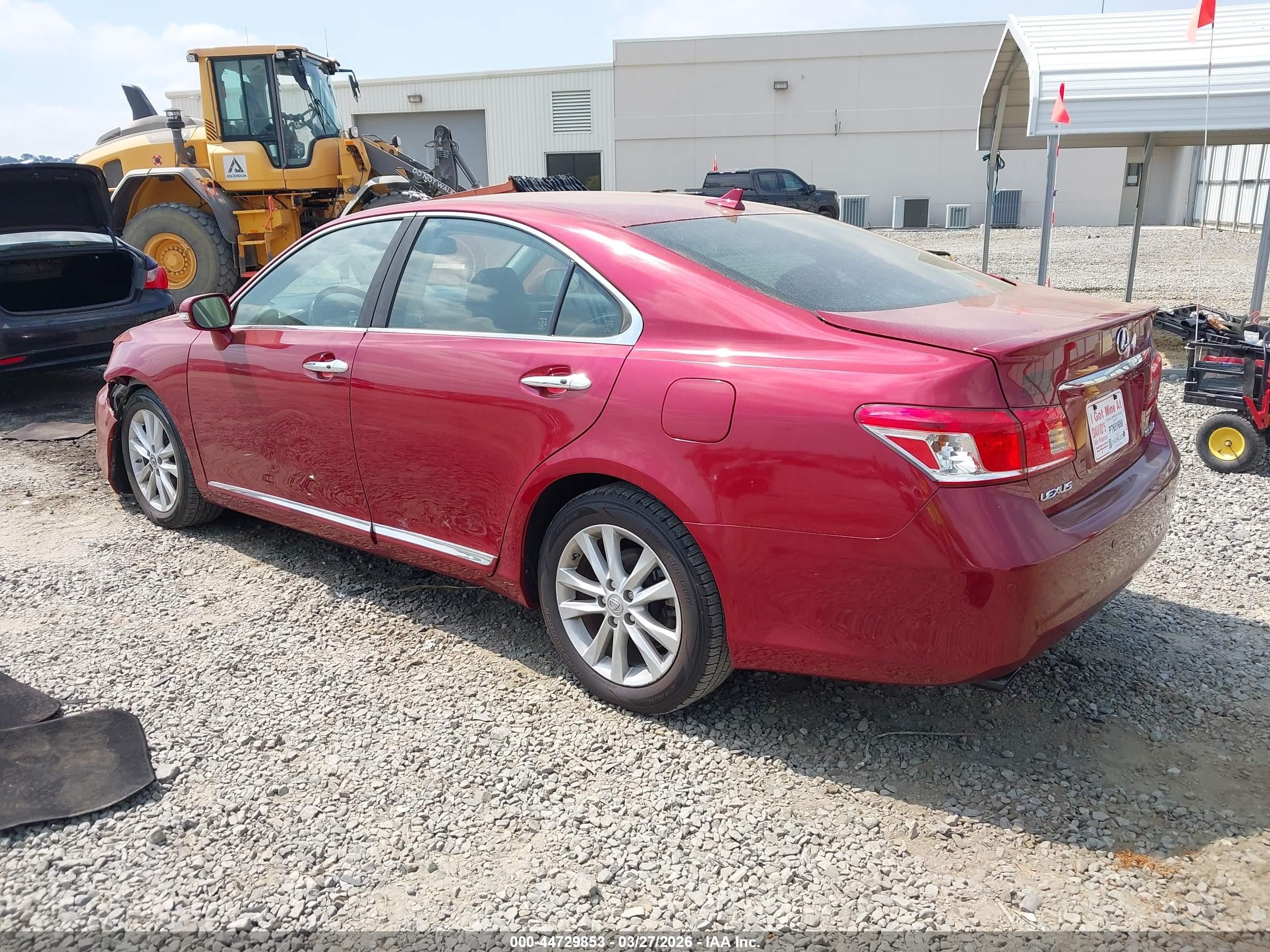 2010 Lexus Es 350 Maroon vin: JTHBK1EG9A2385674
