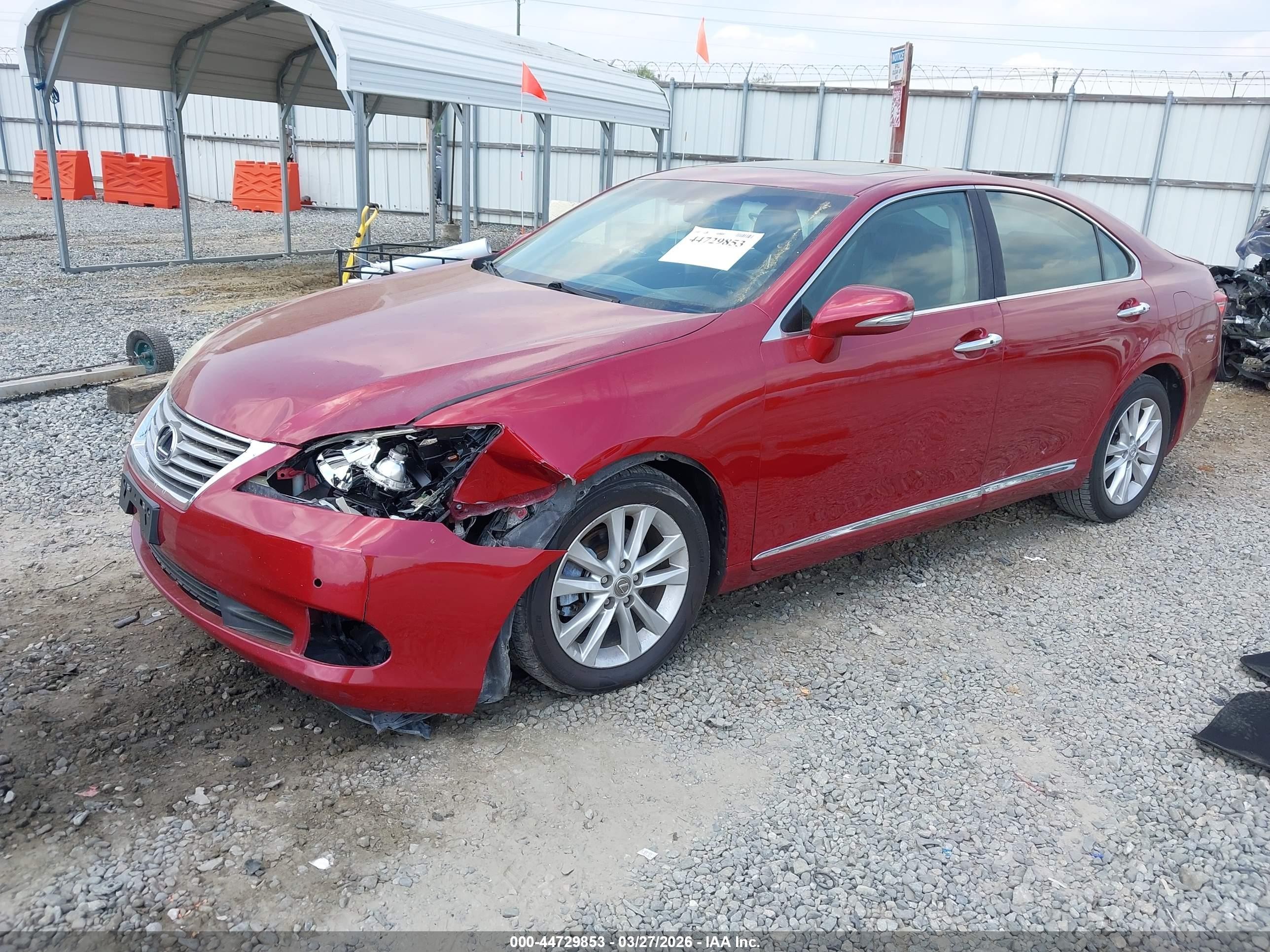 2010 Lexus Es 350 Maroon vin: JTHBK1EG9A2385674