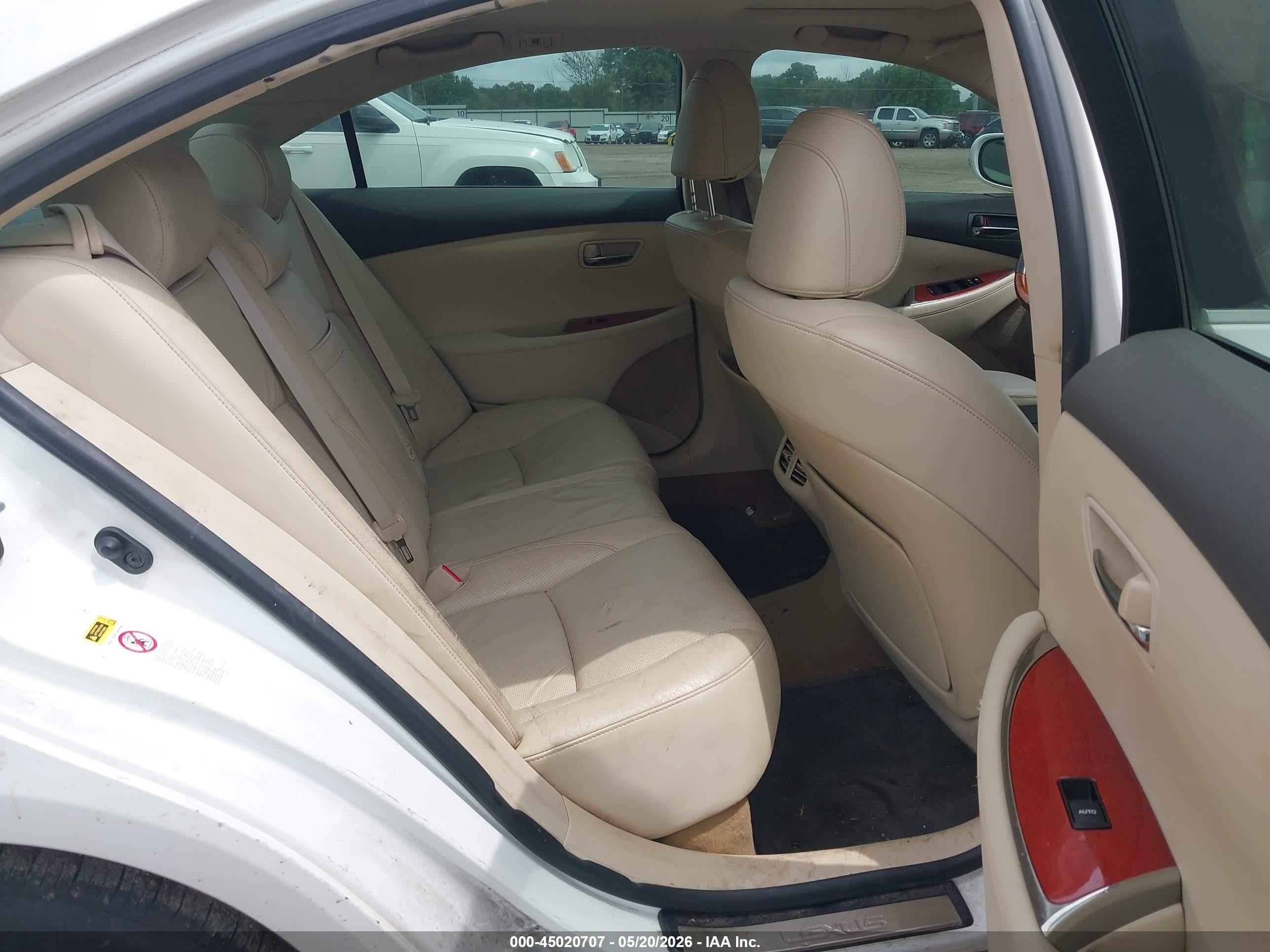 2010 Lexus Es 350 White vin: JTHBK1EG9A2391099