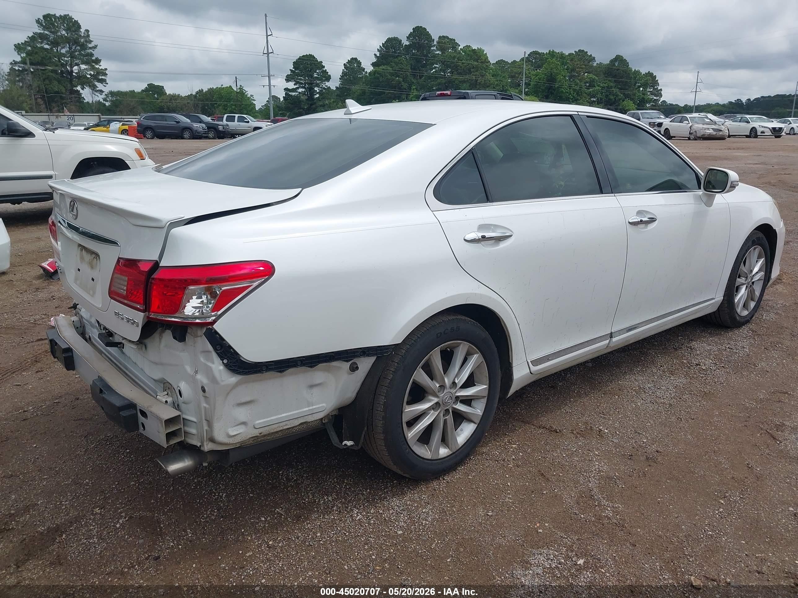 2010 Lexus Es 350 White vin: JTHBK1EG9A2391099