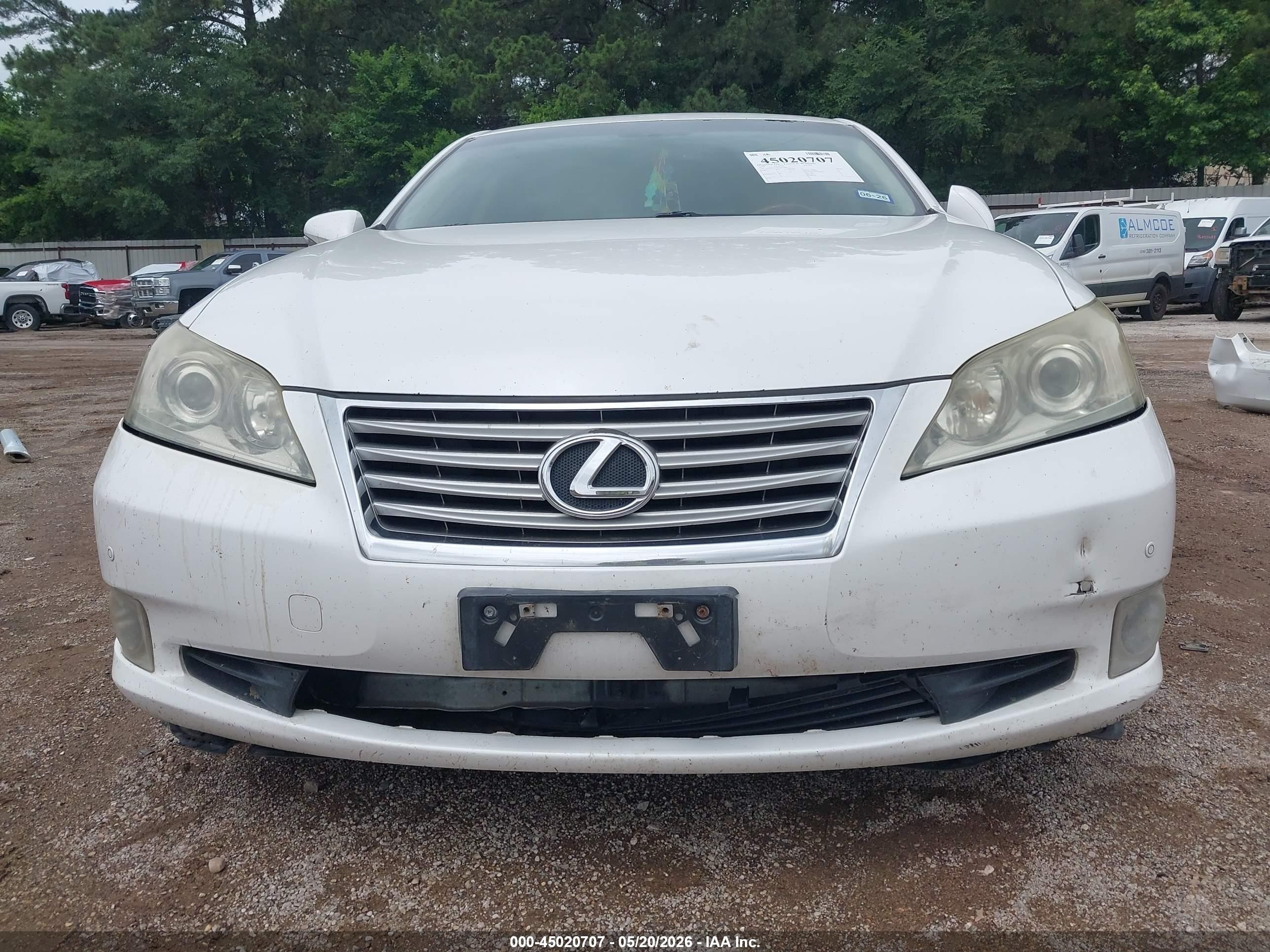 2010 Lexus Es 350 White vin: JTHBK1EG9A2391099