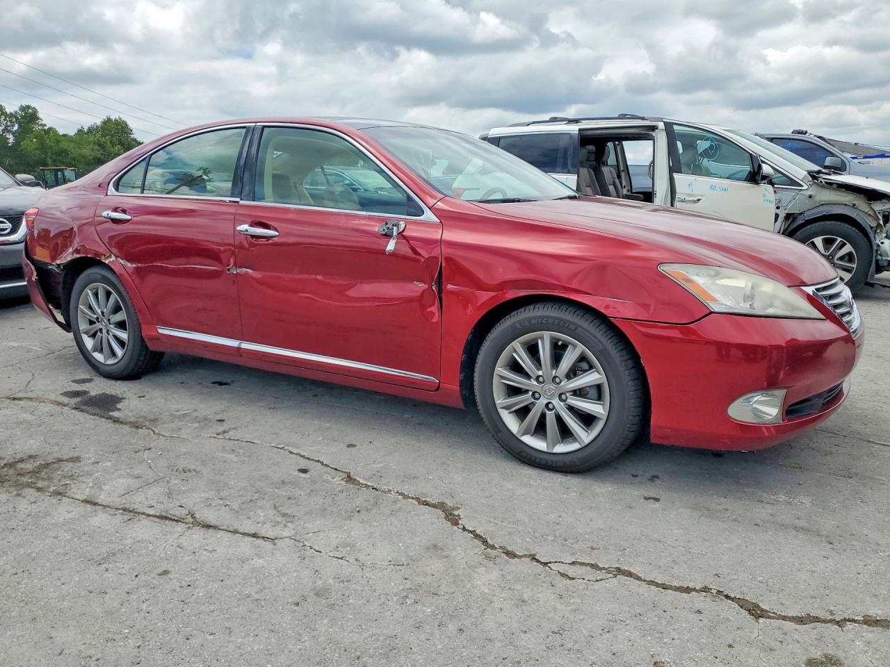 2010 Lexus Es 350 Красный vin: JTHBK1EG9A2394732
