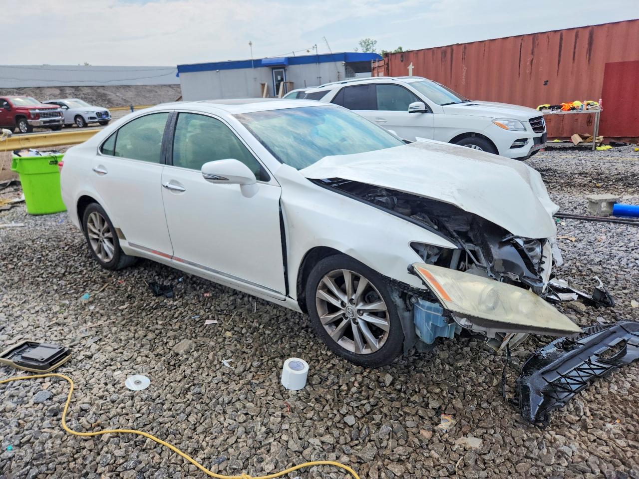 2010 Lexus Es 350 White vin: JTHBK1EG9A2409777