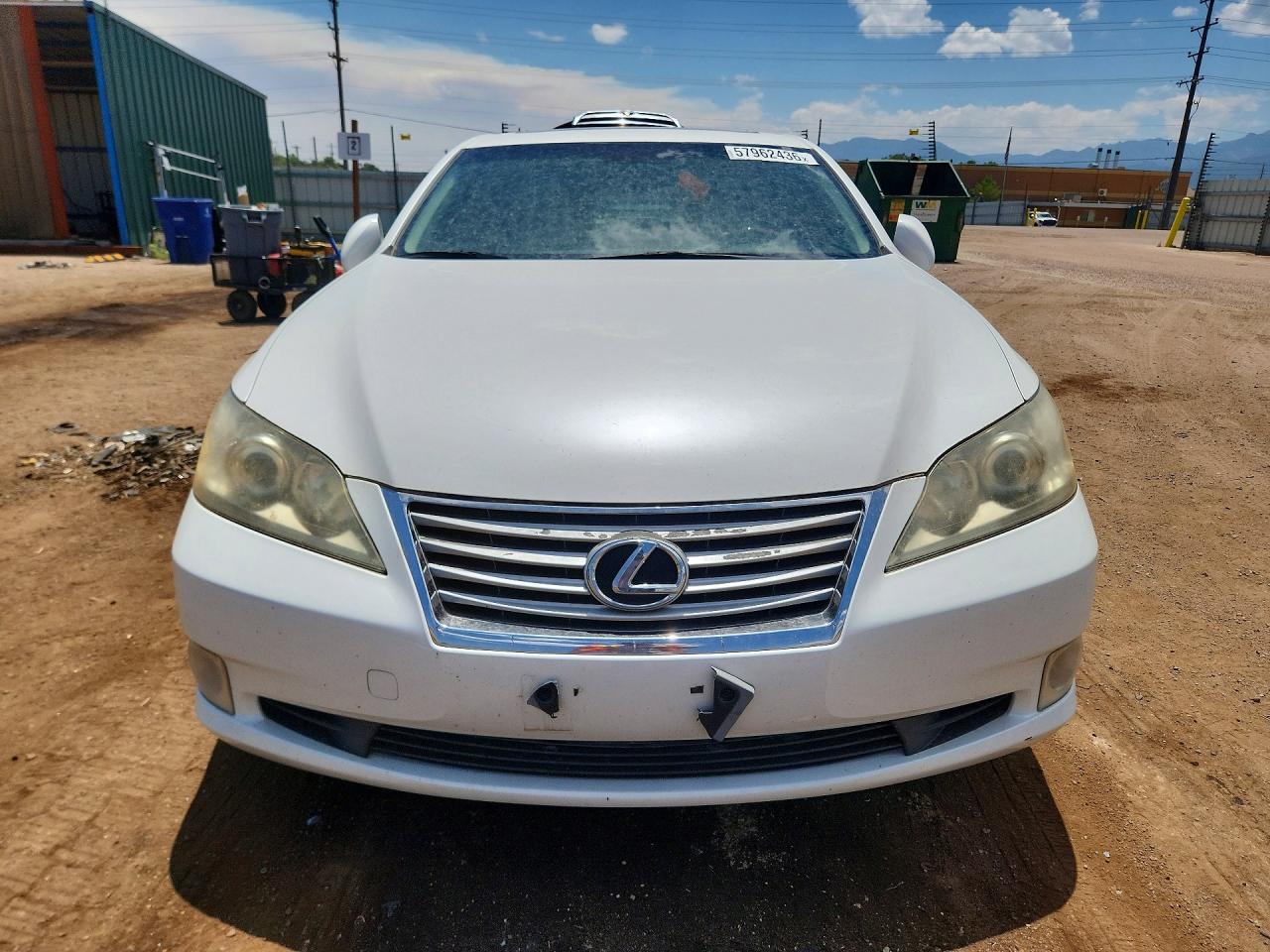2011 Lexus Es 350 White vin: JTHBK1EG9B2419646