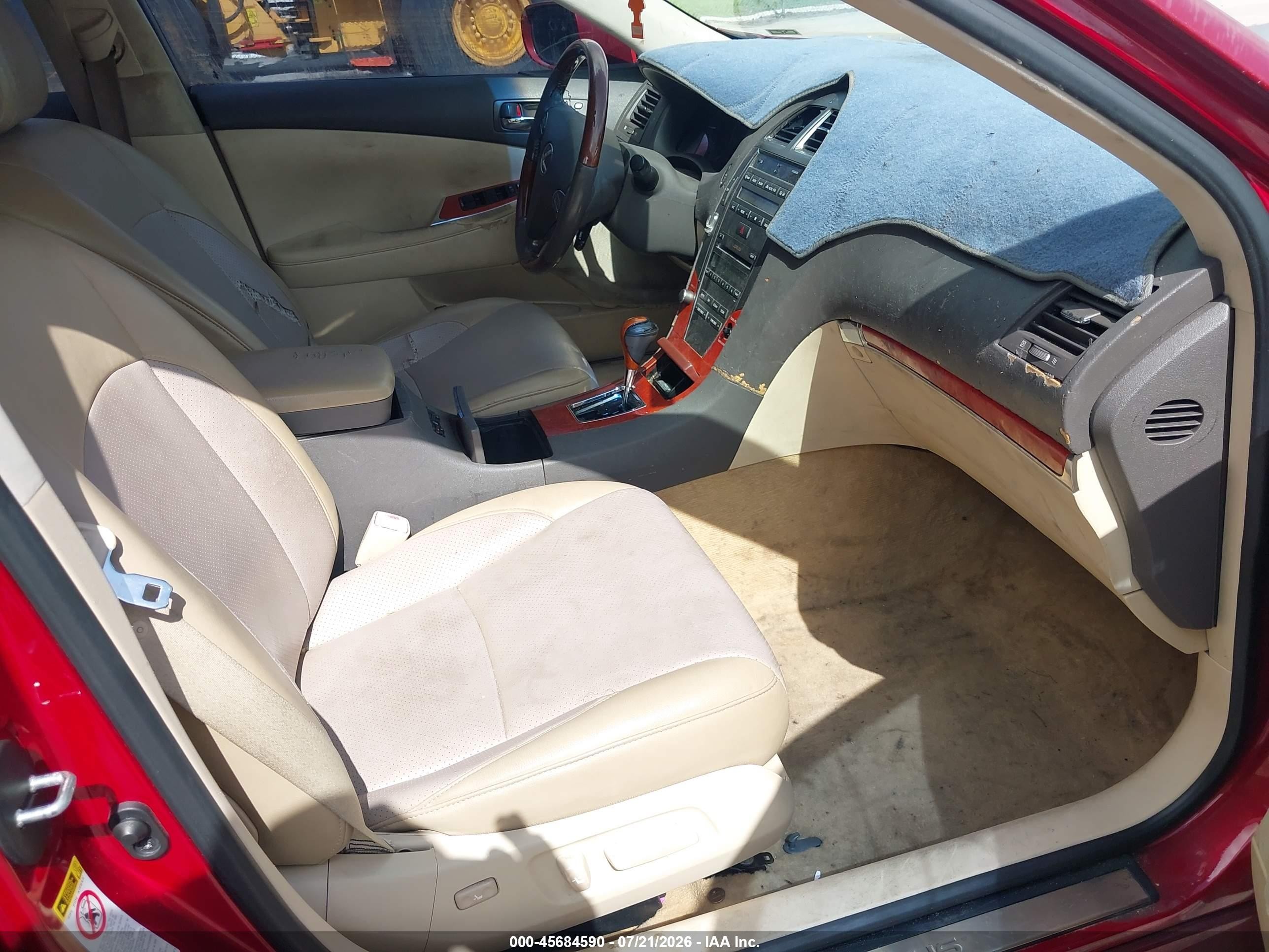 2011 Lexus Es 350   Красный vin: JTHBK1EG9B2422272