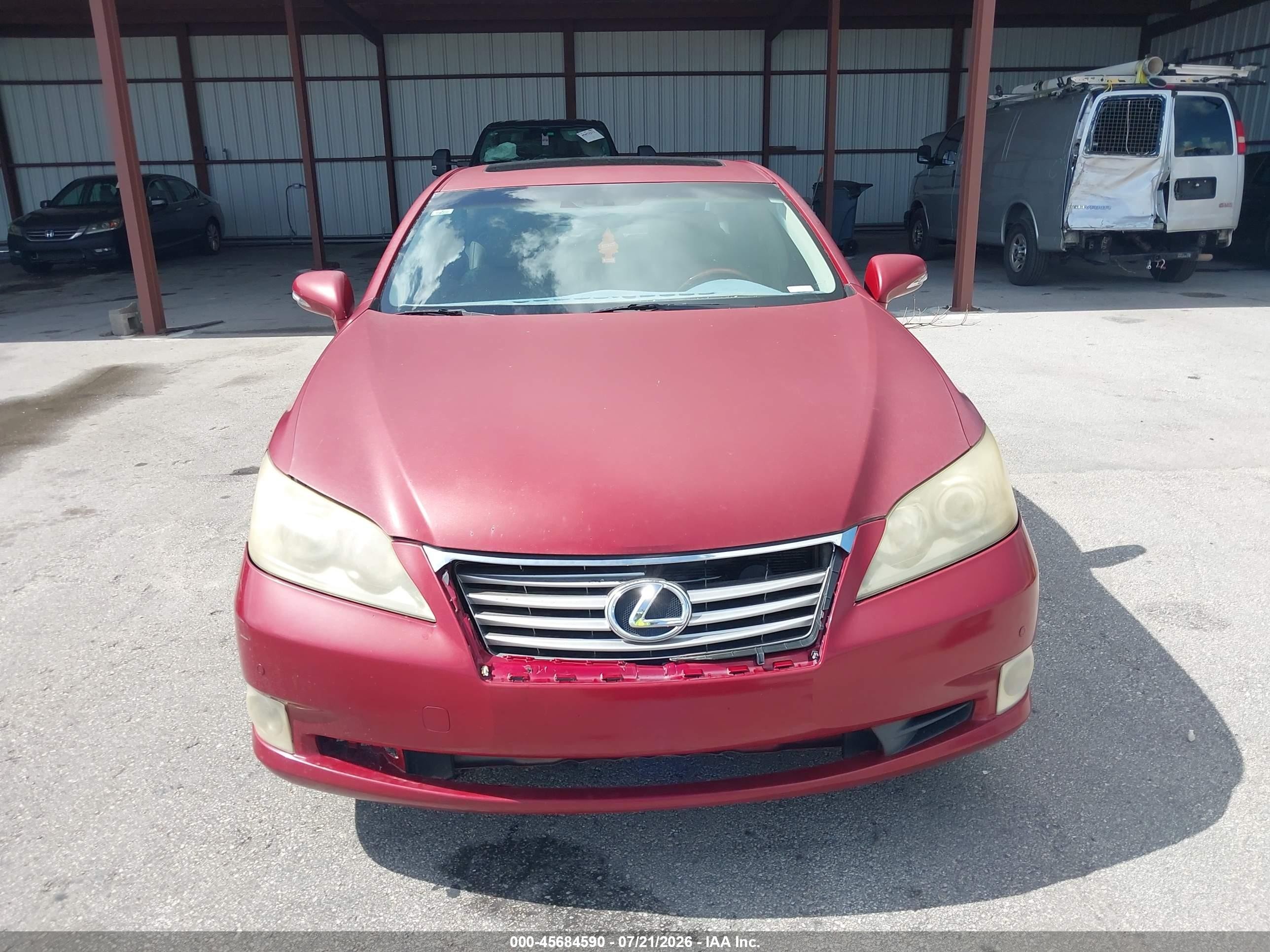 2011 Lexus Es 350   Красный vin: JTHBK1EG9B2422272