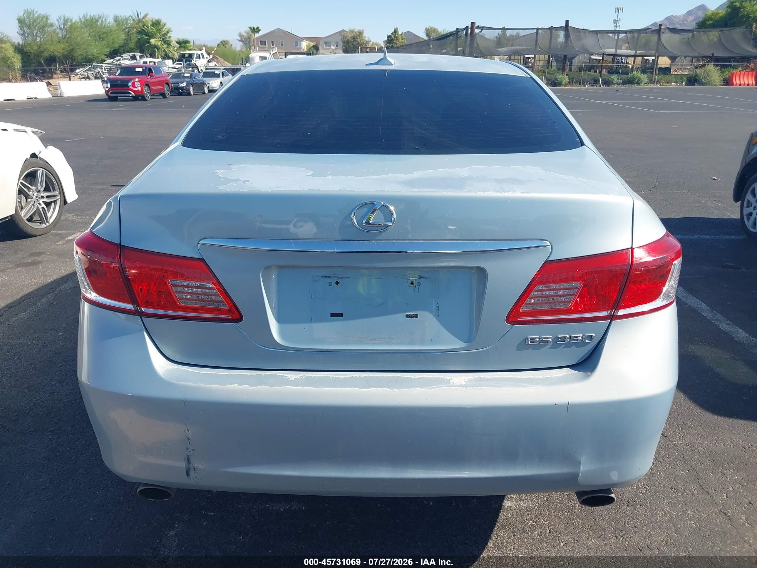 2011 Lexus Es 350   Light Blue vin: JTHBK1EG9B2433756