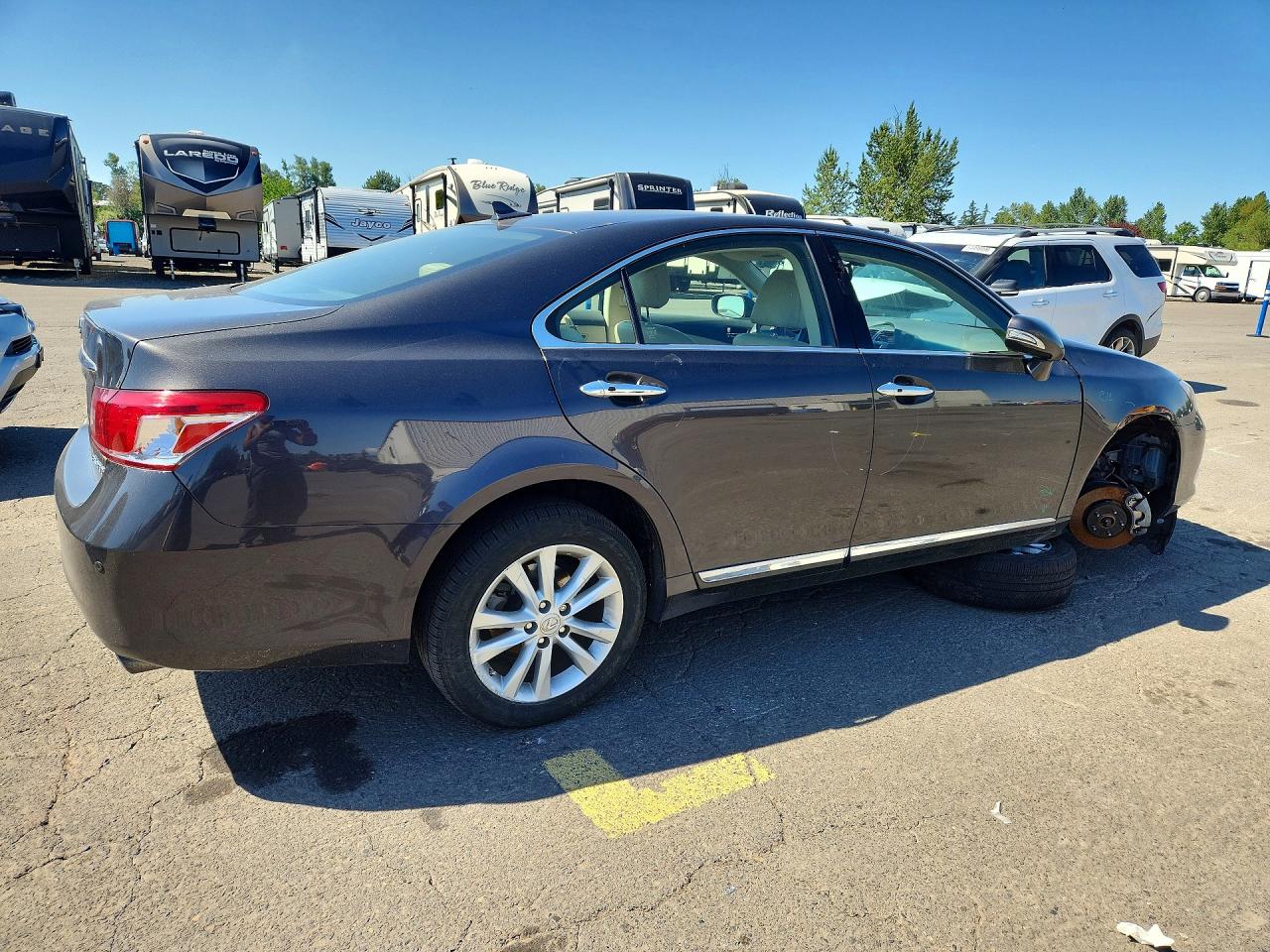 2011 Lexus Es 350 Black vin: JTHBK1EG9B2437452