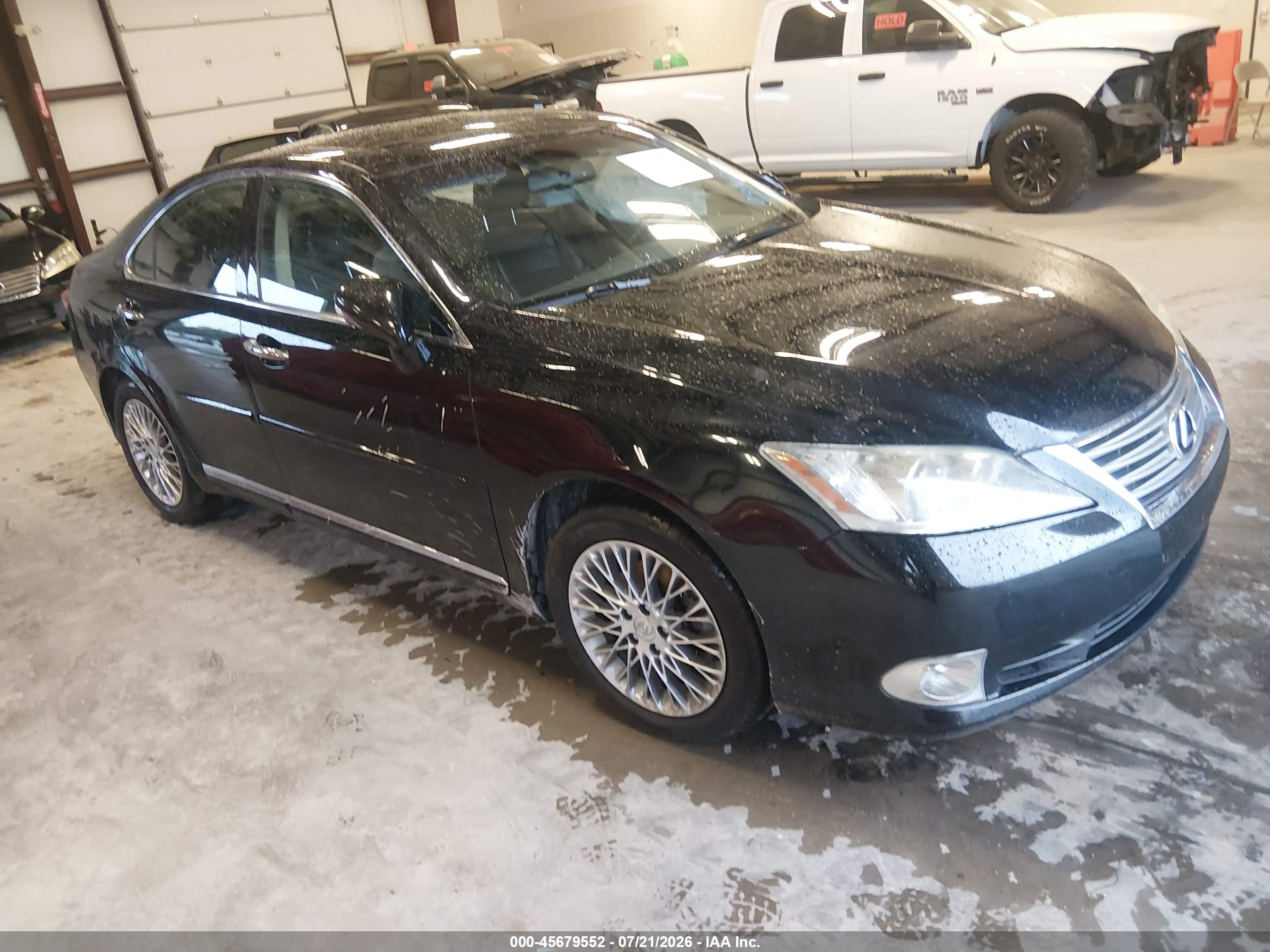 2011 Lexus Es 350 Black vin: JTHBK1EG9B2442909