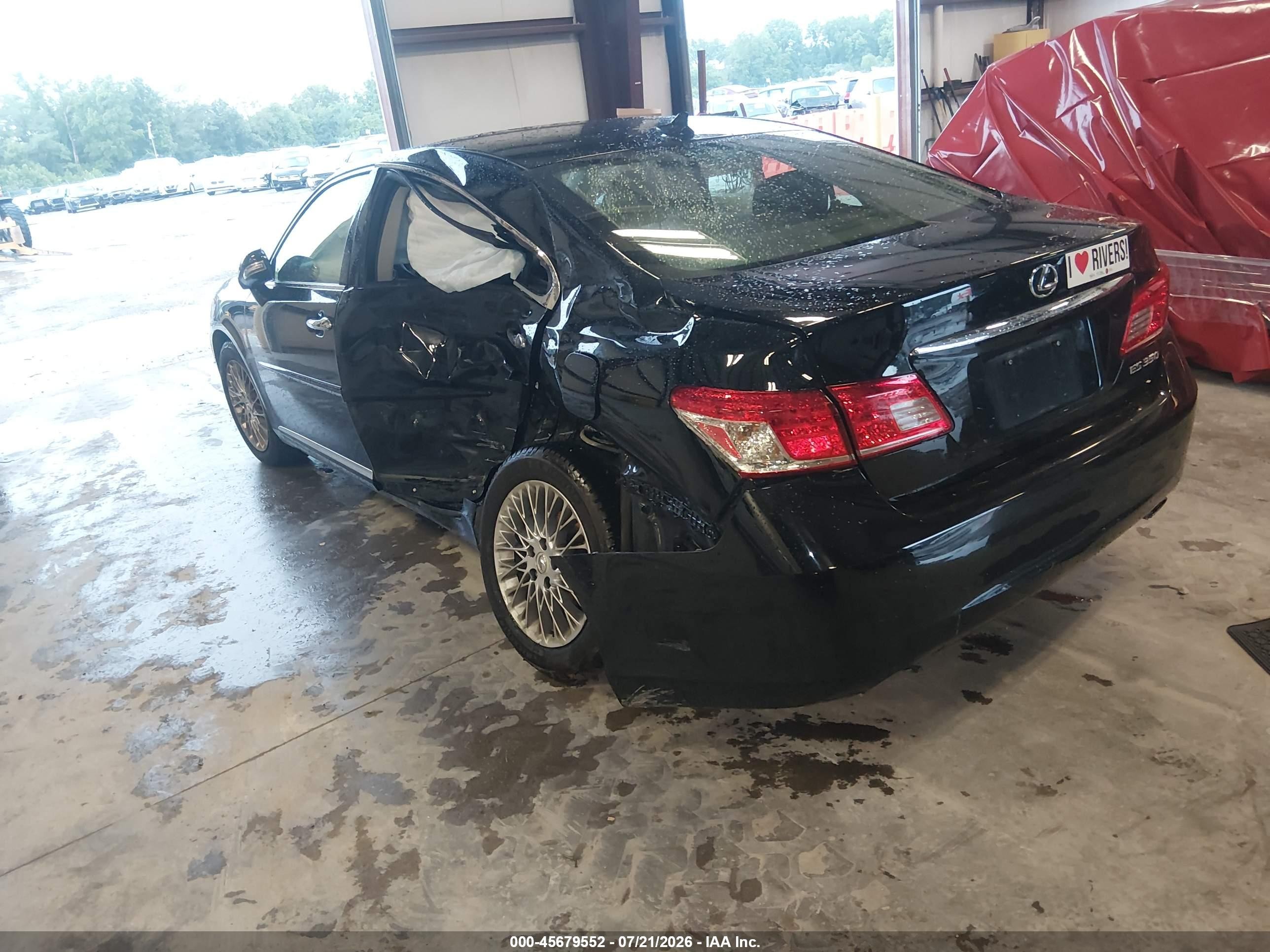 2011 Lexus Es 350   Black vin: JTHBK1EG9B2442909