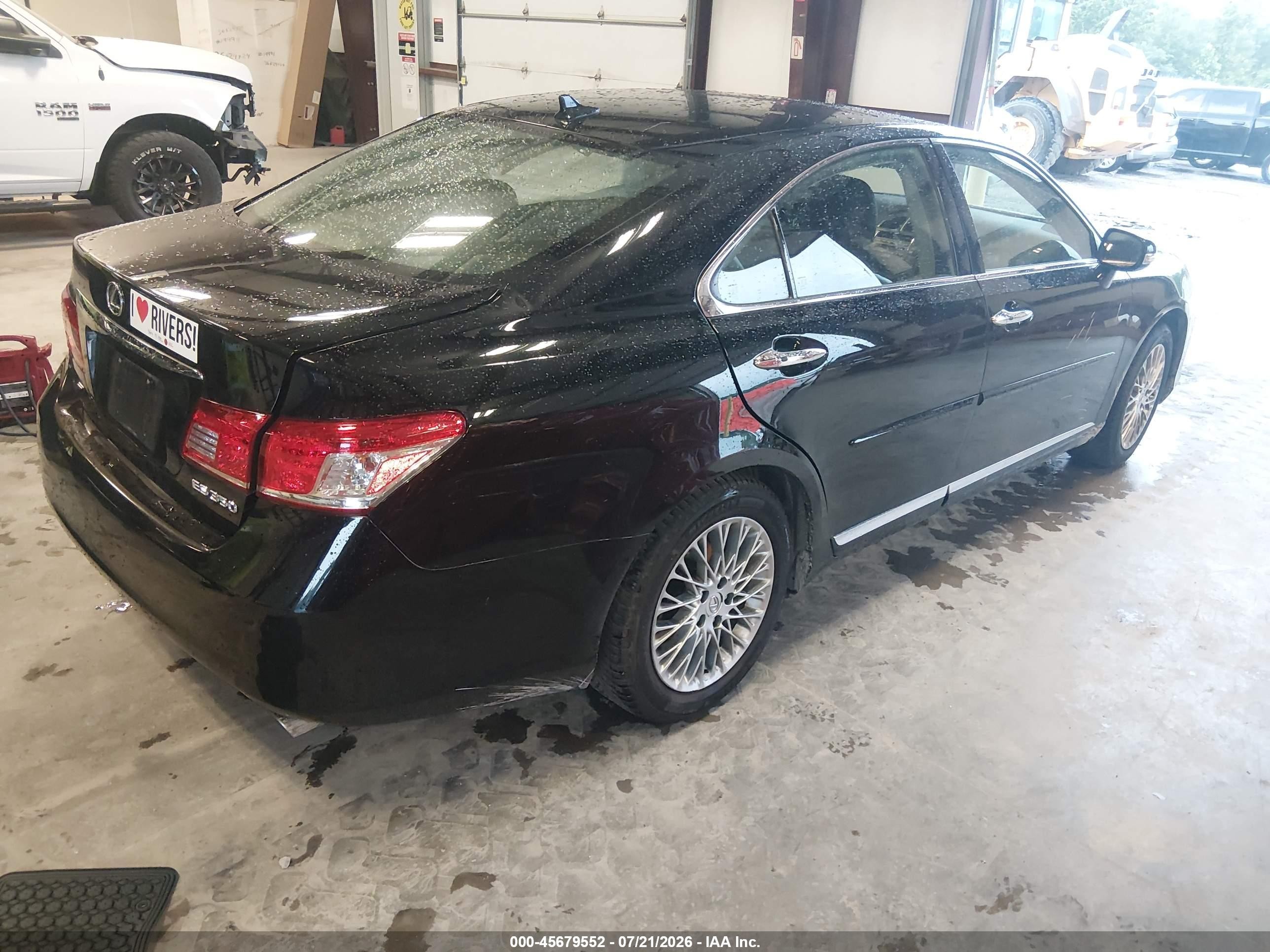 2011 Lexus Es 350   Black vin: JTHBK1EG9B2442909