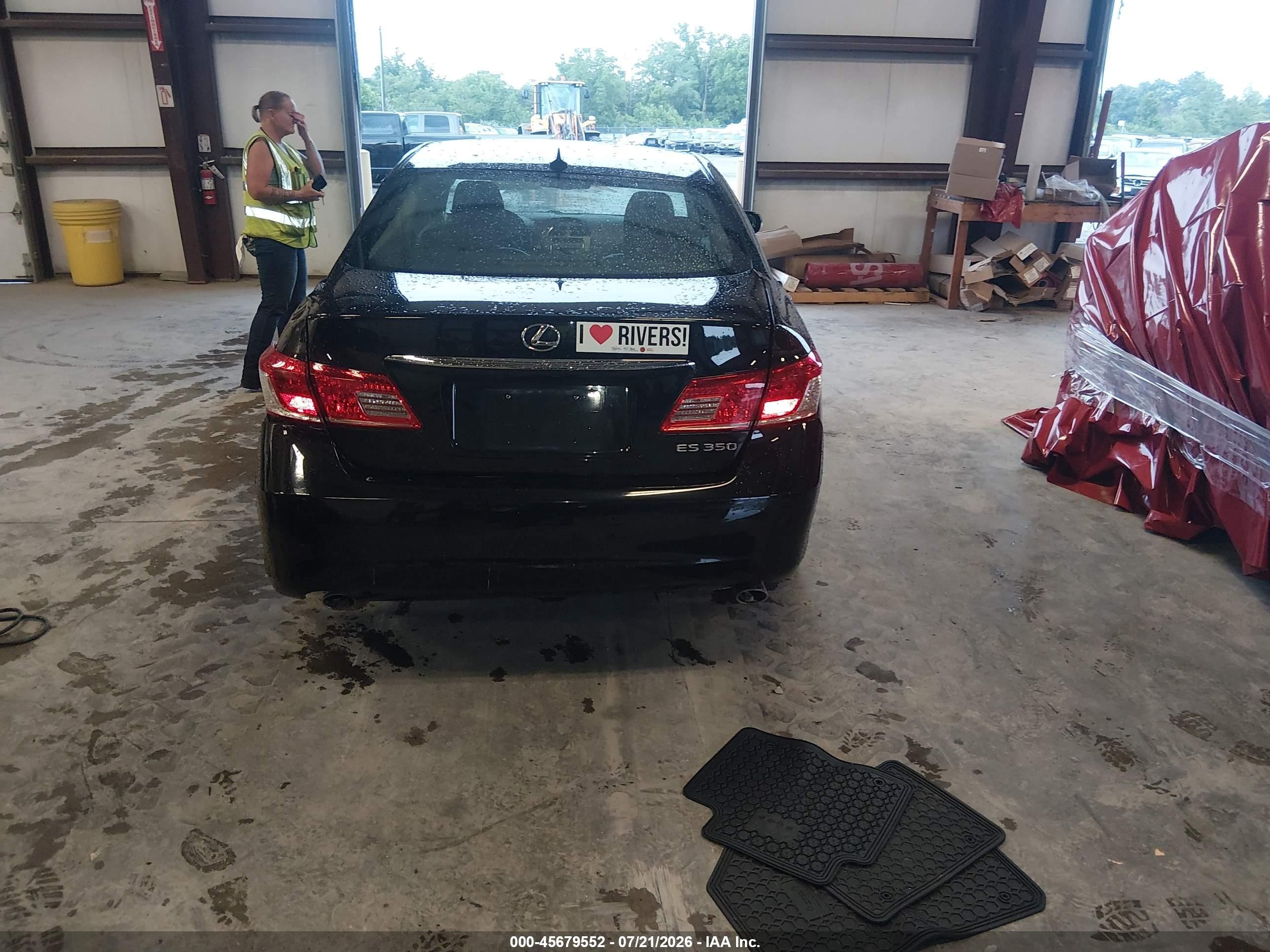 2011 Lexus Es 350   Black vin: JTHBK1EG9B2442909