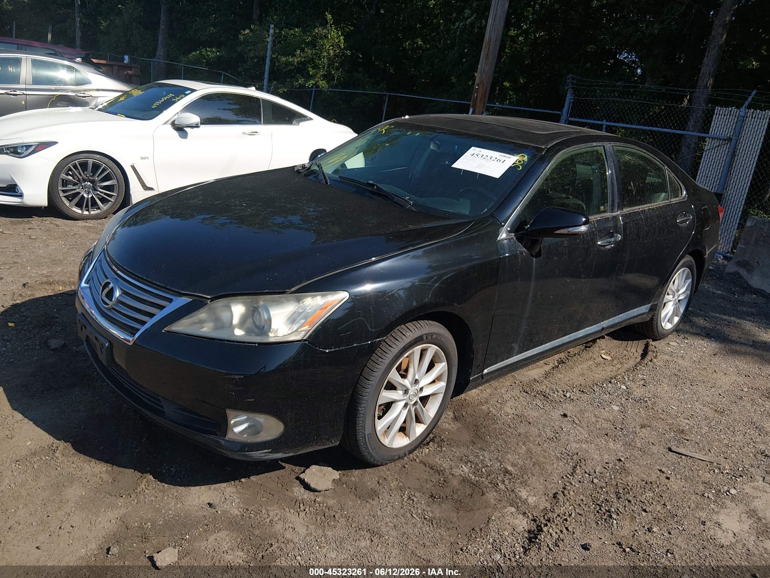 2011 Lexus Es 350 Black vin: JTHBK1EG9B2467292