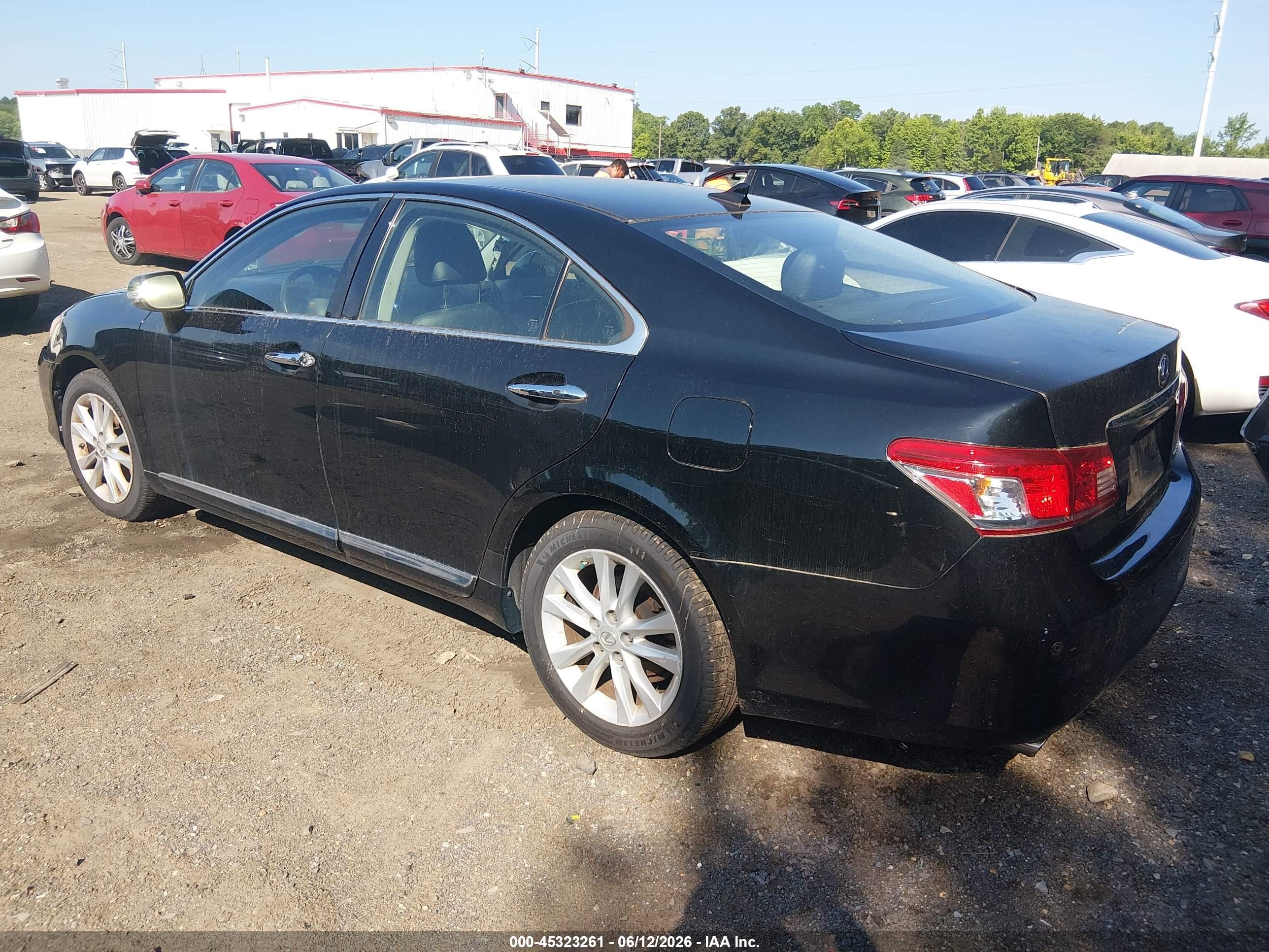 2011 Lexus Es 350 Black vin: JTHBK1EG9B2467292